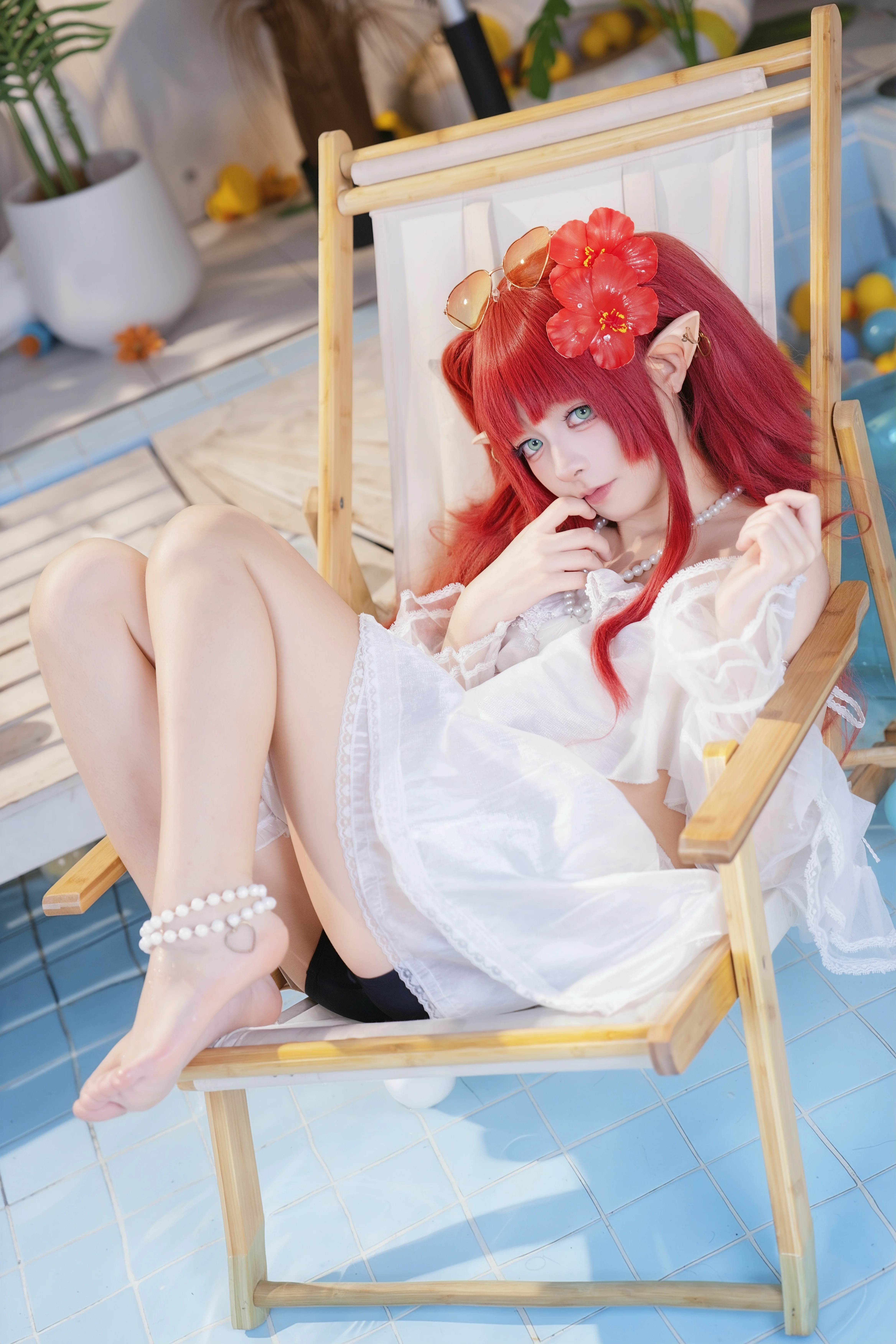 【桃金娘cos】博士，来泳池边打水仗吧 - 第 3 张