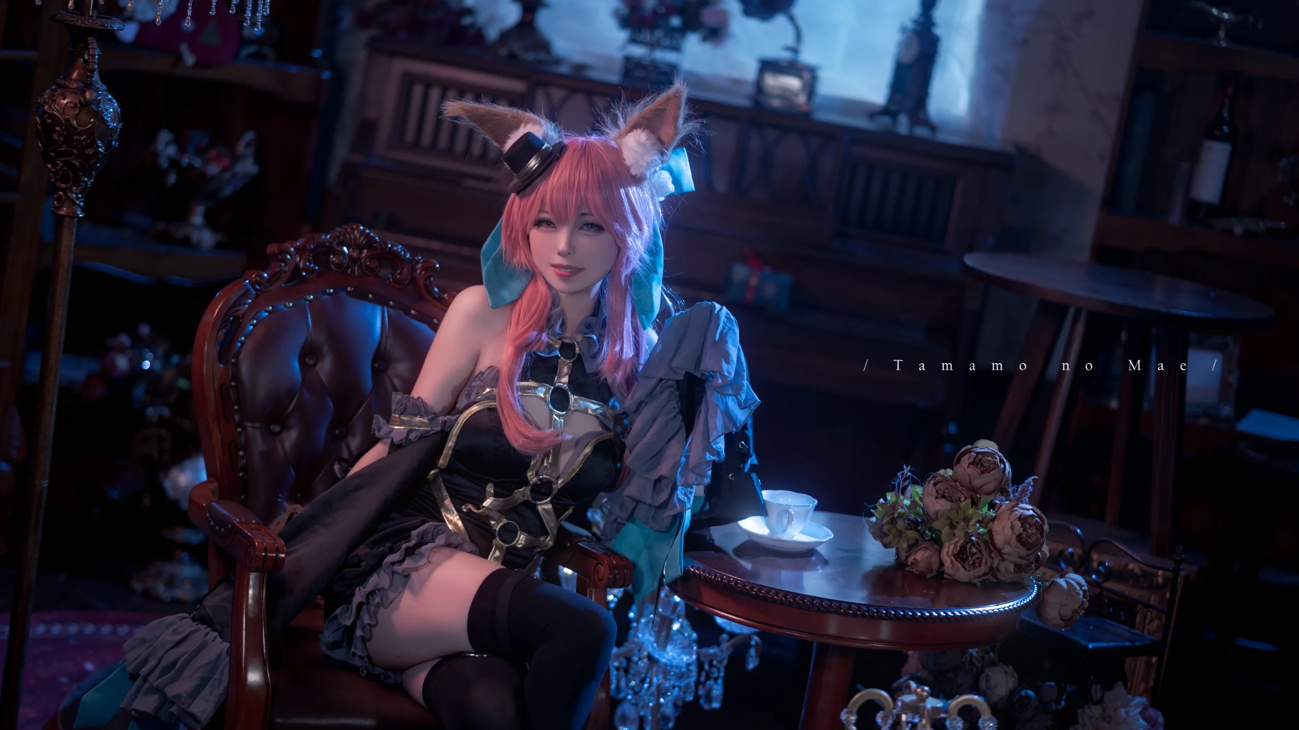 【玉藻前cos】Fate里的暗黑狐姬，复古室内氛围感正片 - 第 2 张