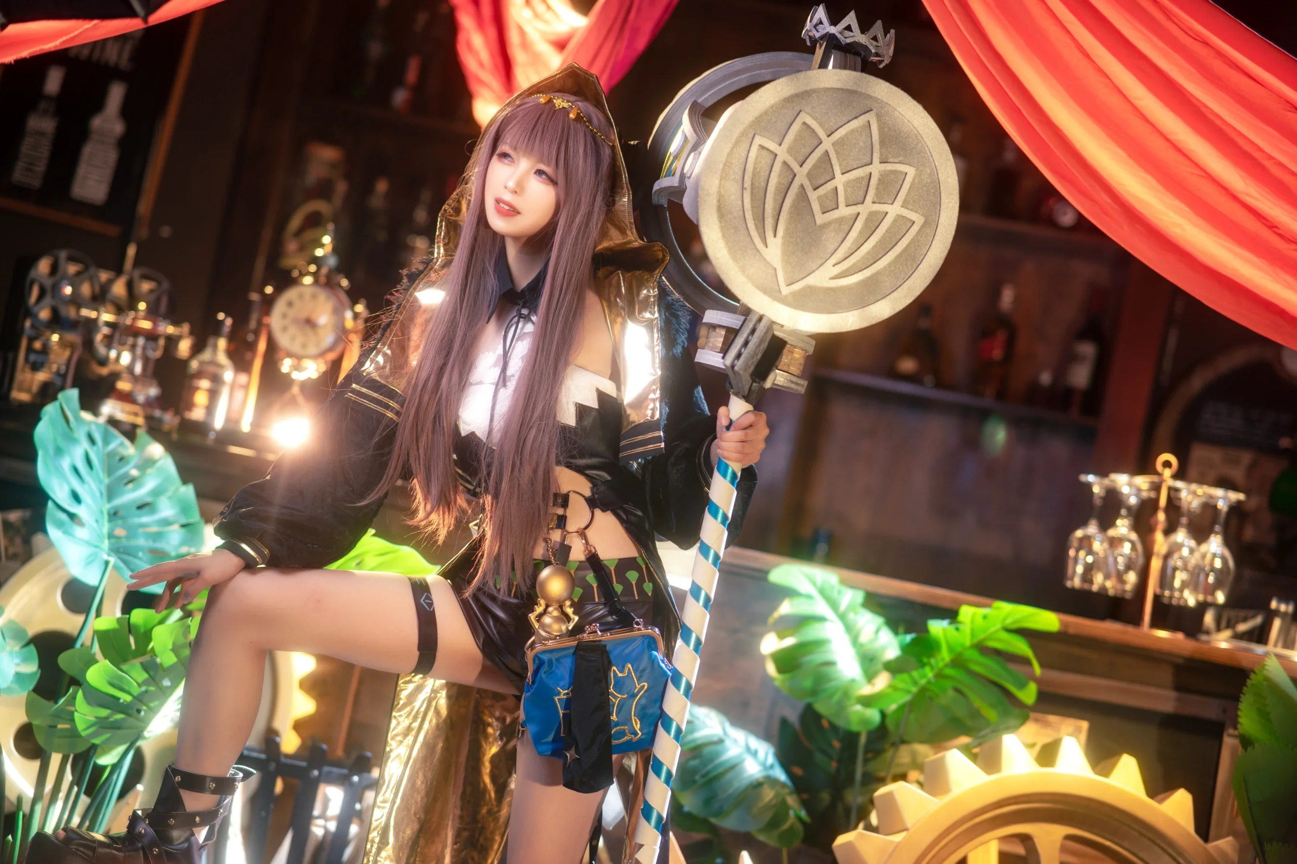 【佩佩cos】明日方舟的这把重锤，拍完整个人肩膀都废了 - 第 6 张