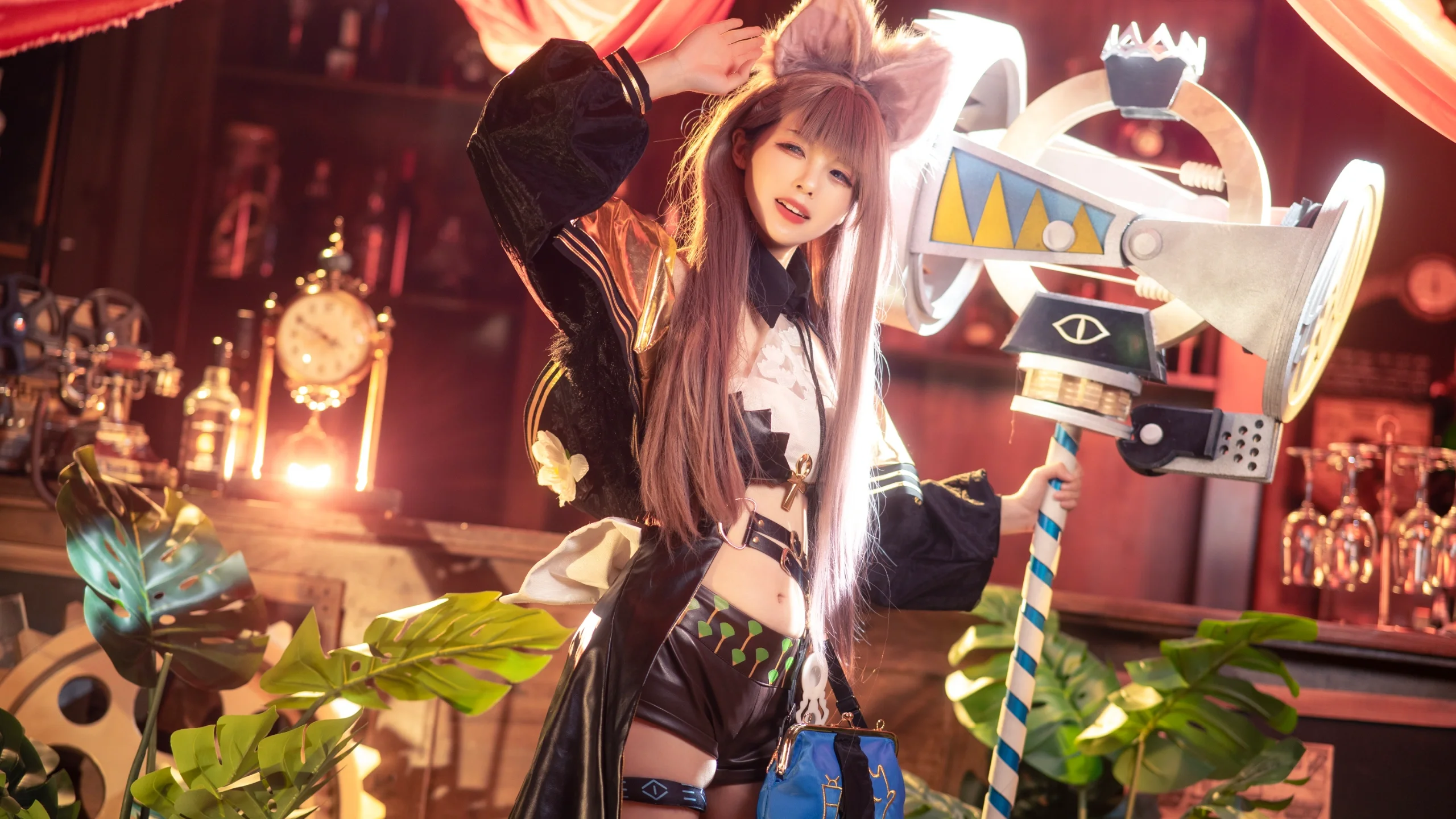 【佩佩cos】明日方舟的这把重锤，拍完整个人肩膀都废了 - 第 8 张