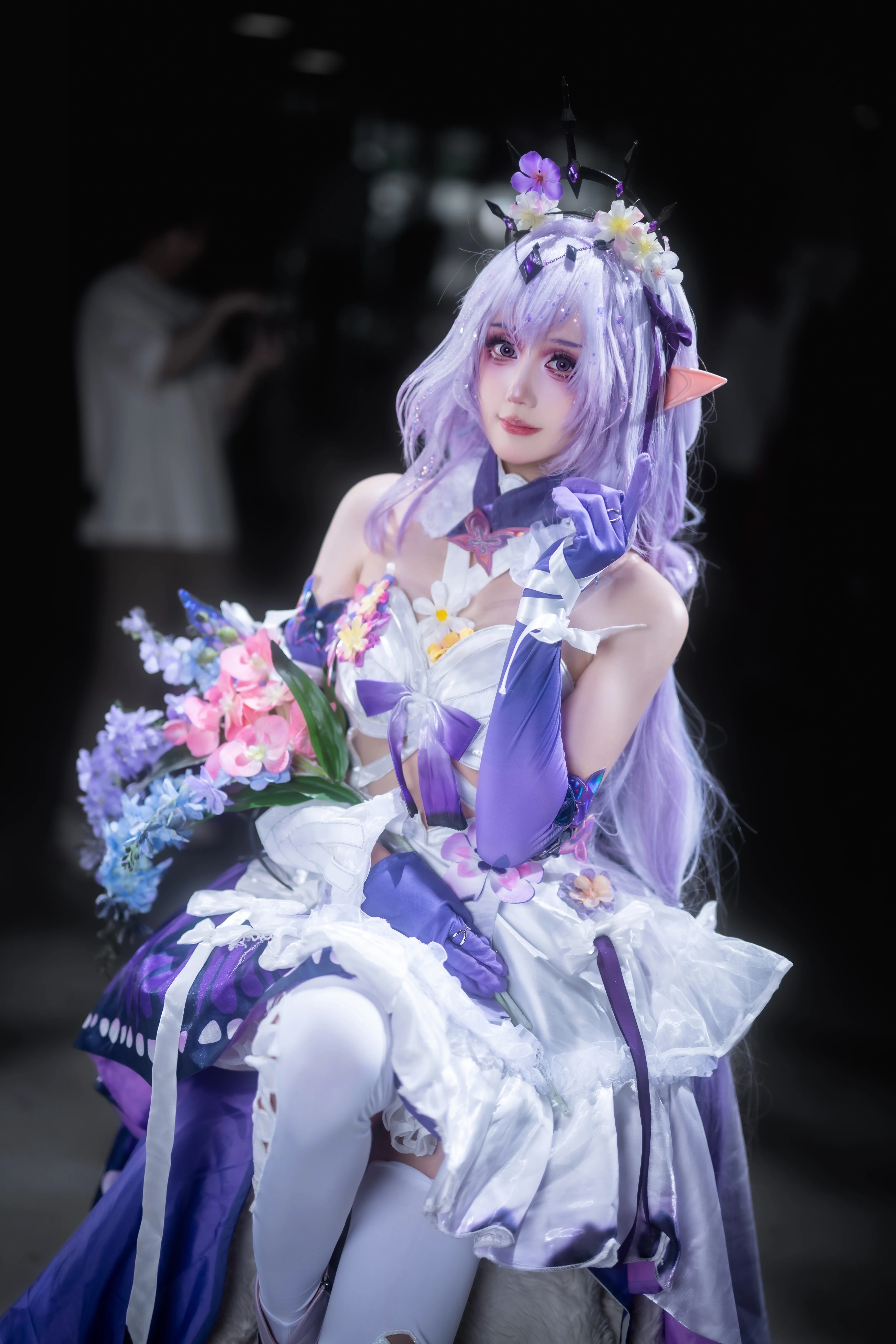 【遐蝶cos】崩坏星穹铁道翁法罗斯的寒夜花影 - 第 1 张