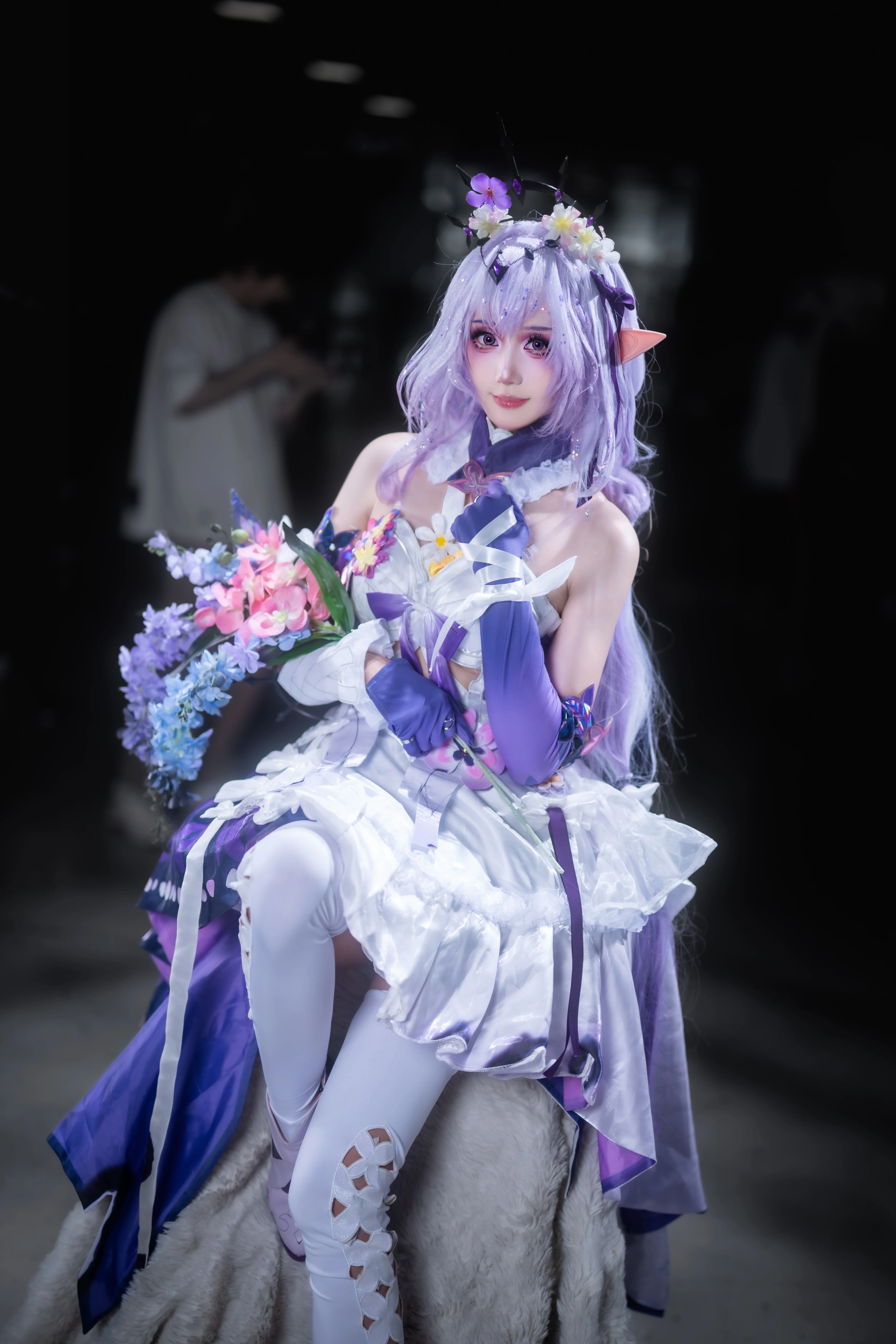 【遐蝶cos】崩坏星穹铁道翁法罗斯的寒夜花影 - 第 2 张