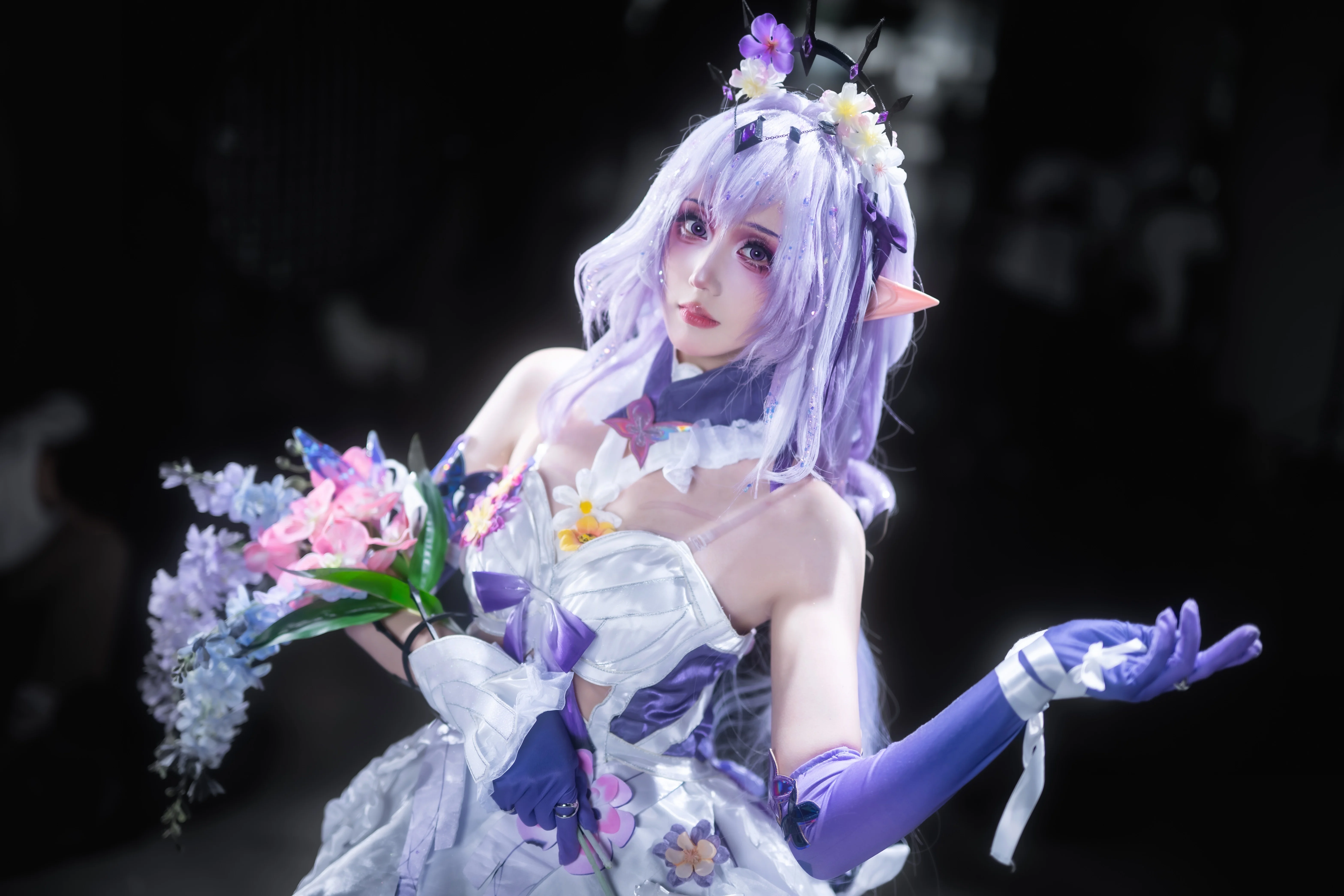 【遐蝶cos】崩坏星穹铁道翁法罗斯的寒夜花影 - 第 3 张