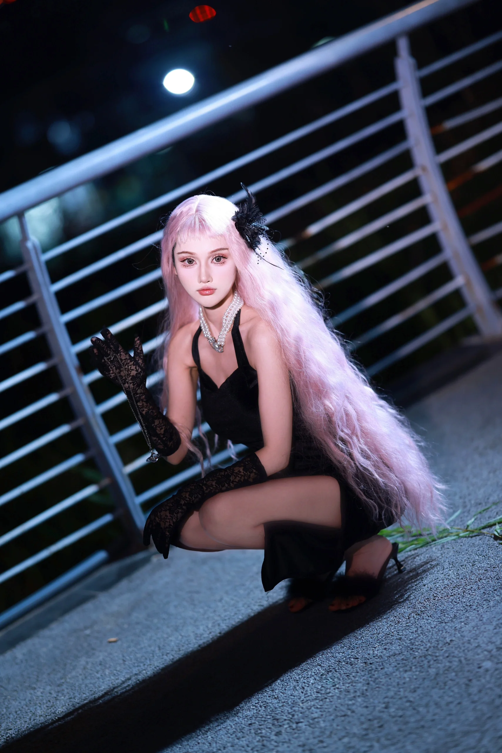 【蕾拉cos】NANA夜色下的神秘与优雅