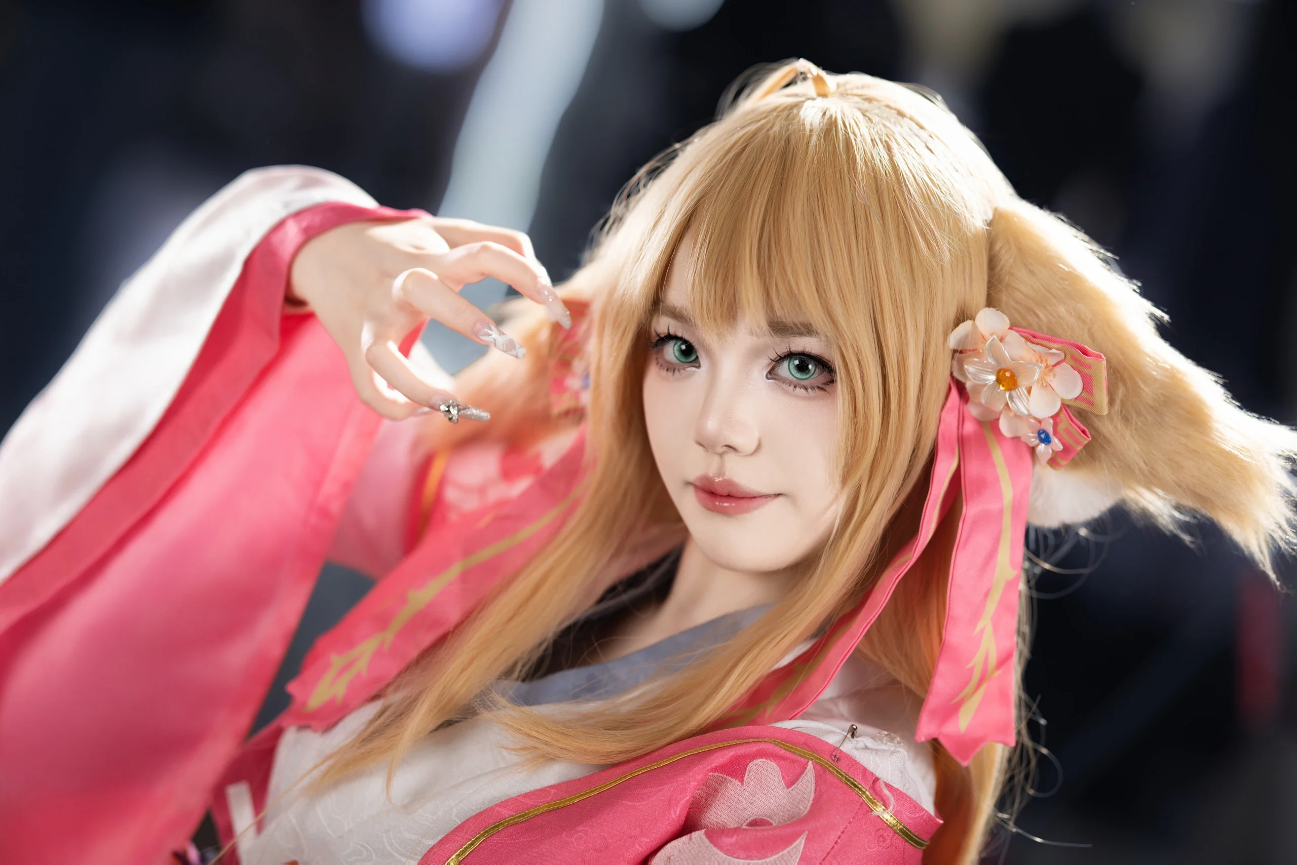 【少司緣cos】王者榮耀水遊城場照，紫傘與粉色和風的邂逅 - 第 2 張