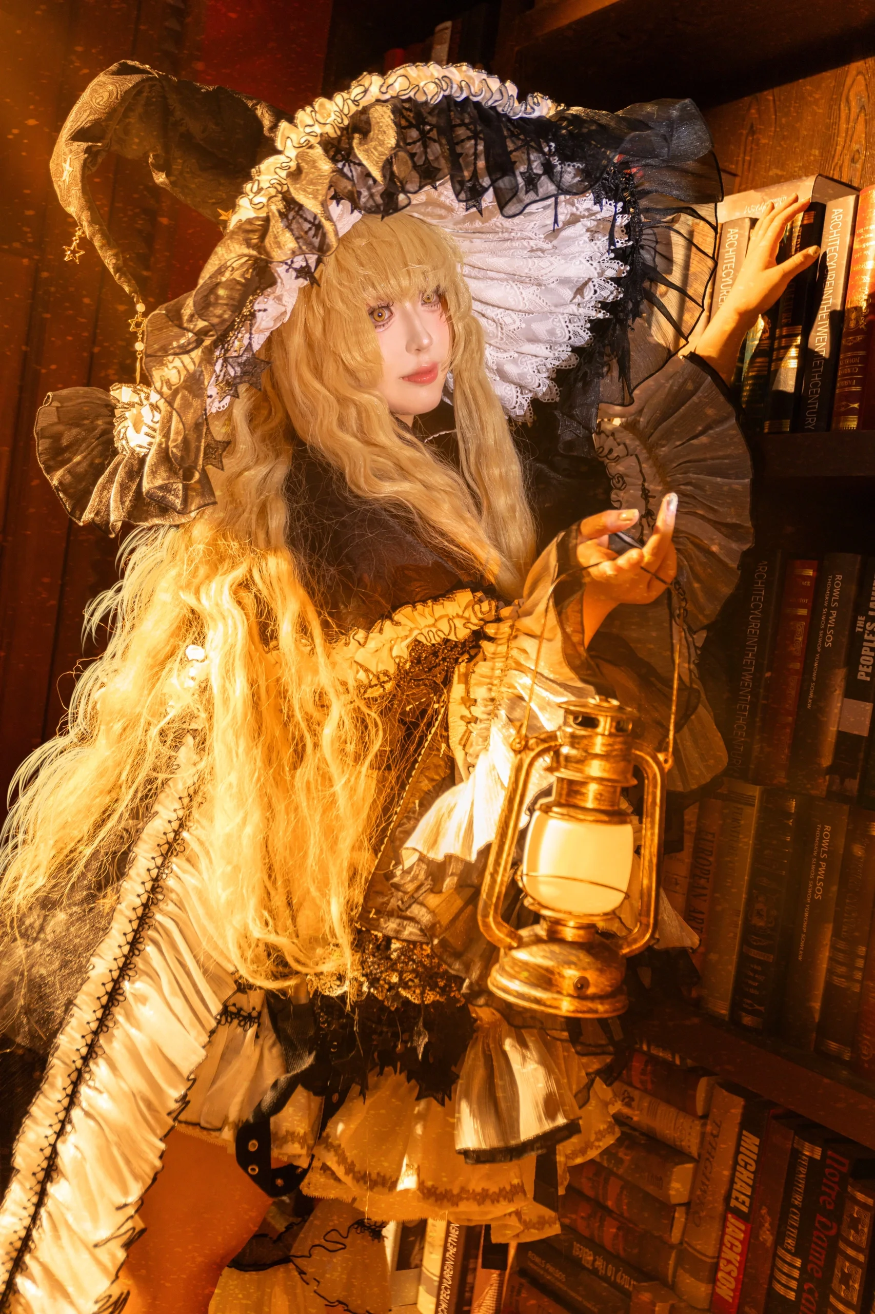 【雾雨魔理沙cos】东方project的魔法使，在书库里的借书日常 - 第 10 张