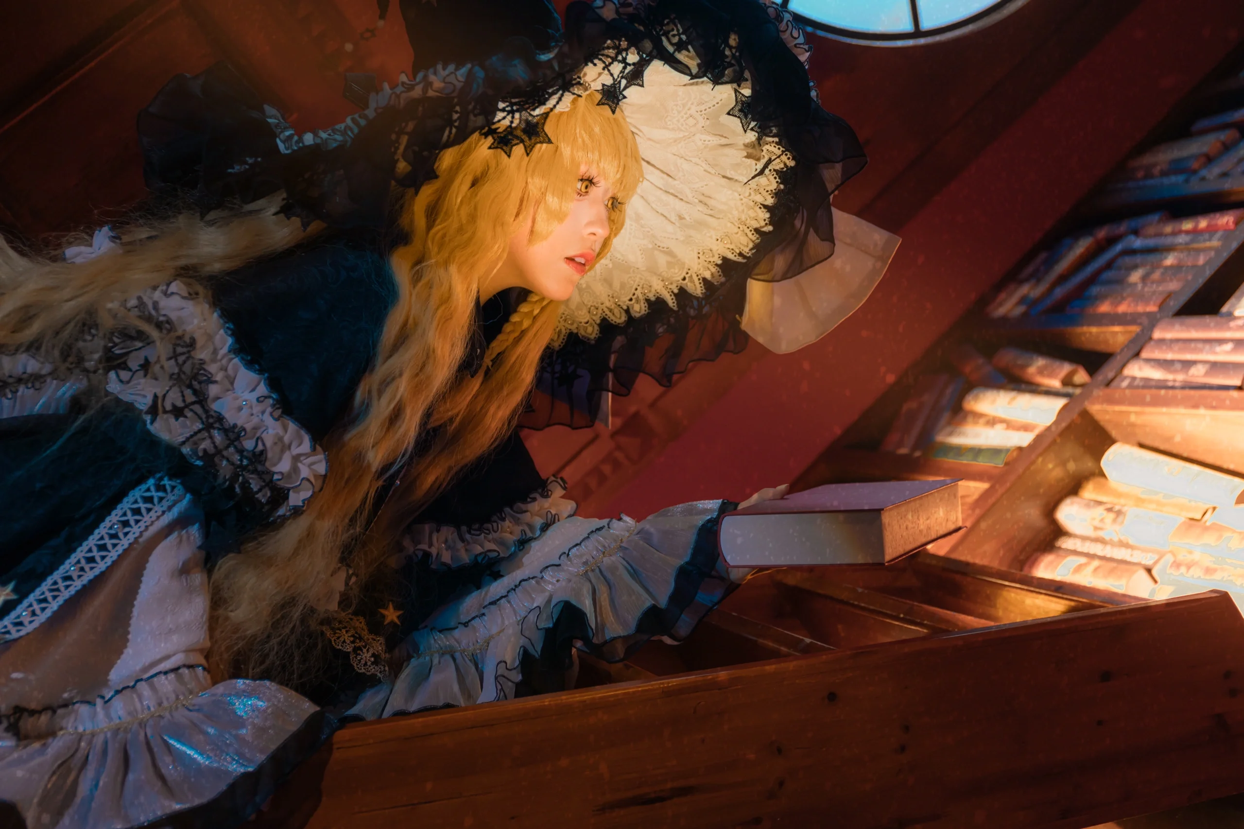 【雾雨魔理沙cos】东方project的魔法使，在书库里的借书日常 - 第 4 张