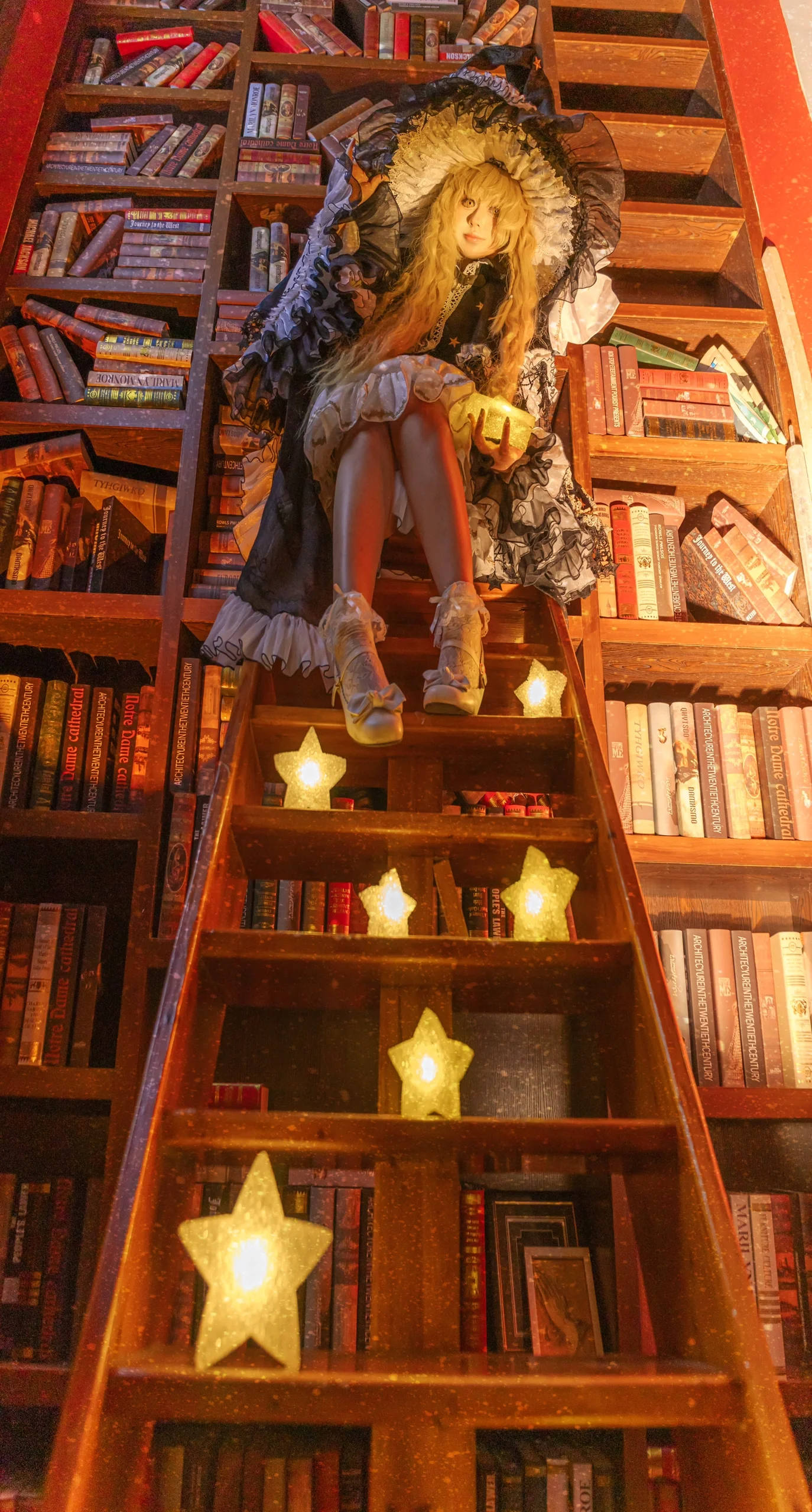 【雾雨魔理沙cos】东方project的魔法使，在书库里的借书日常 - 第 7 张