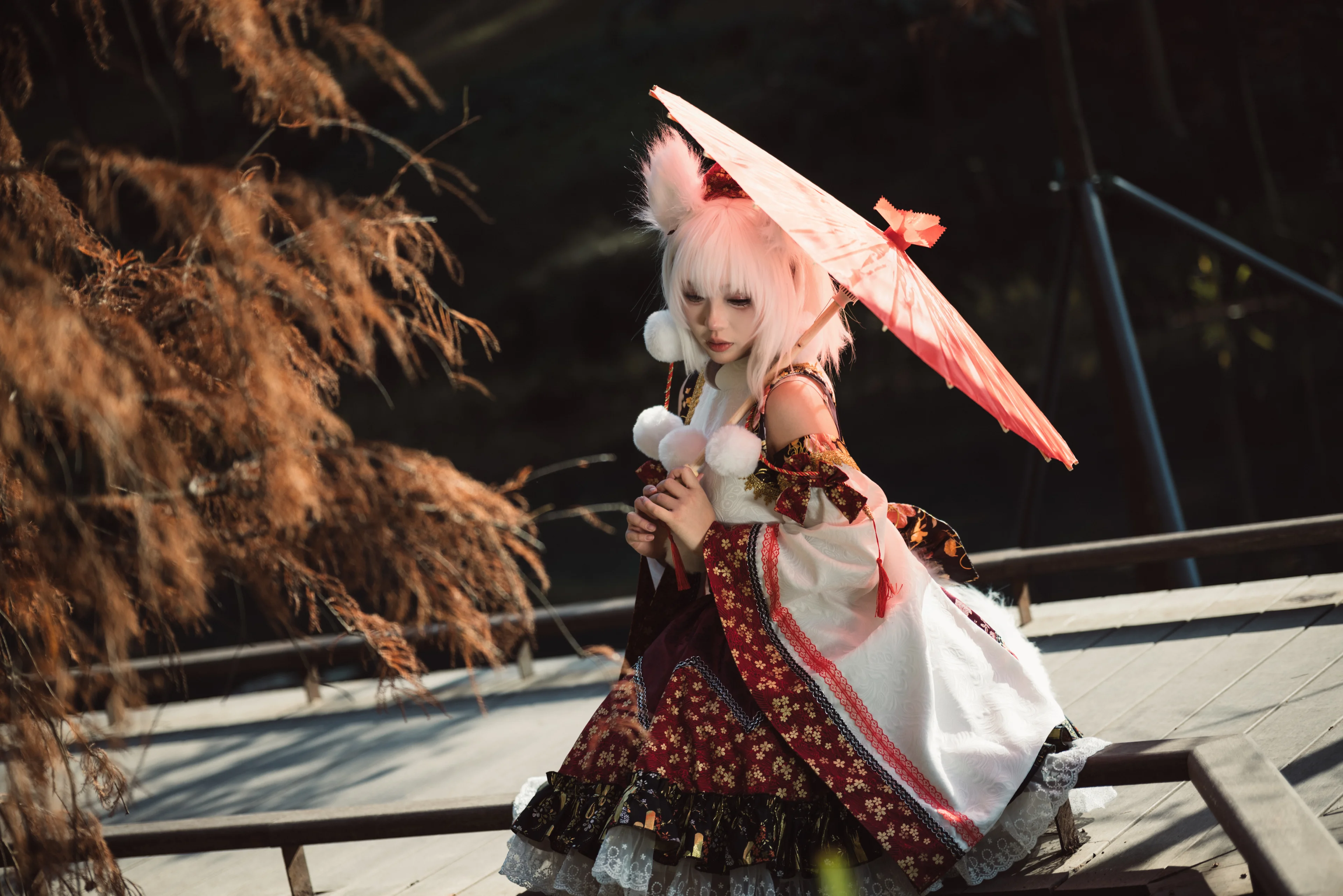 【犬走椛cos】秋林栈道上的百鬼夜行，东方project的静谧片段 - 第 2 张