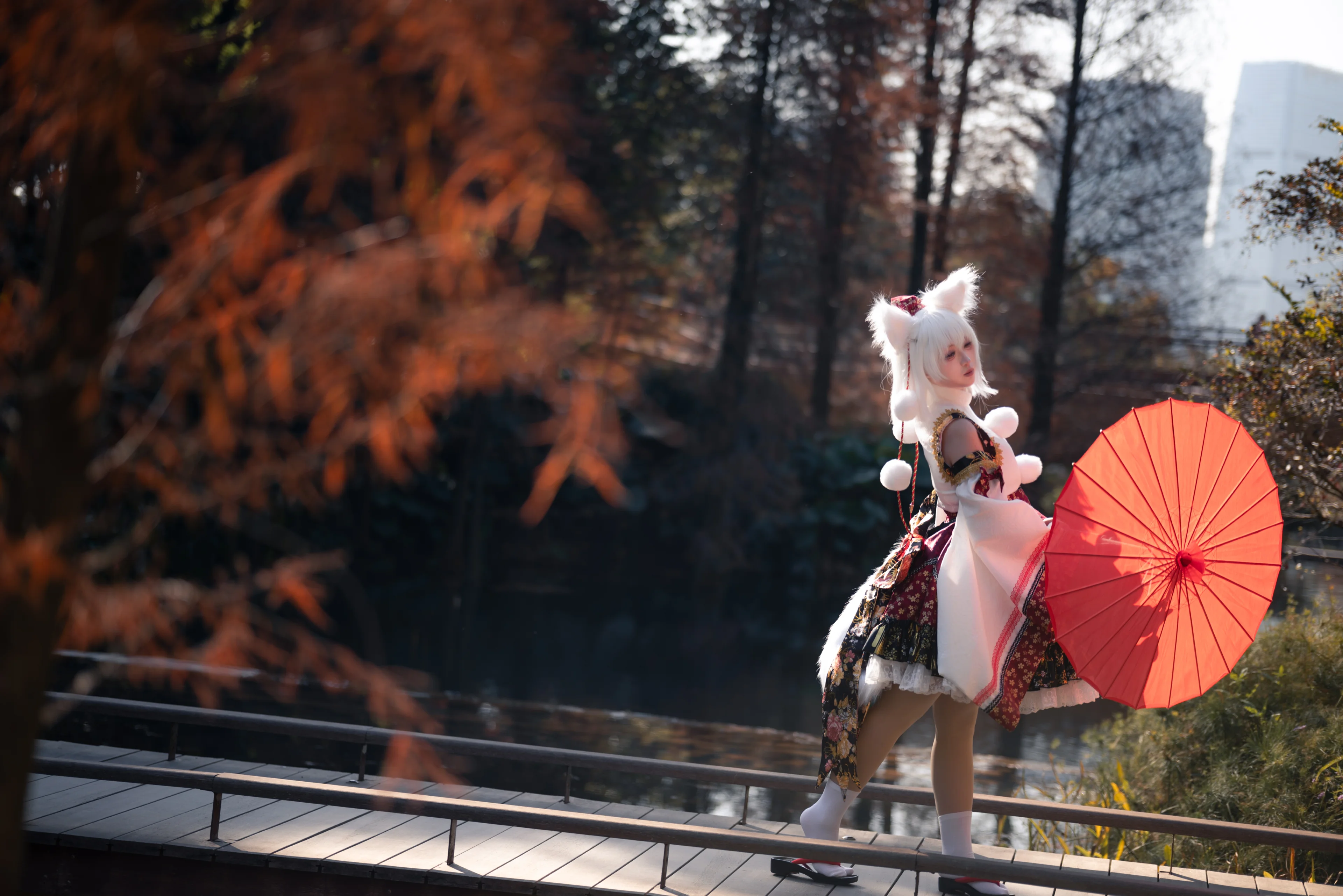 【犬走椛cos】秋林栈道上的百鬼夜行，东方project的静谧片段
