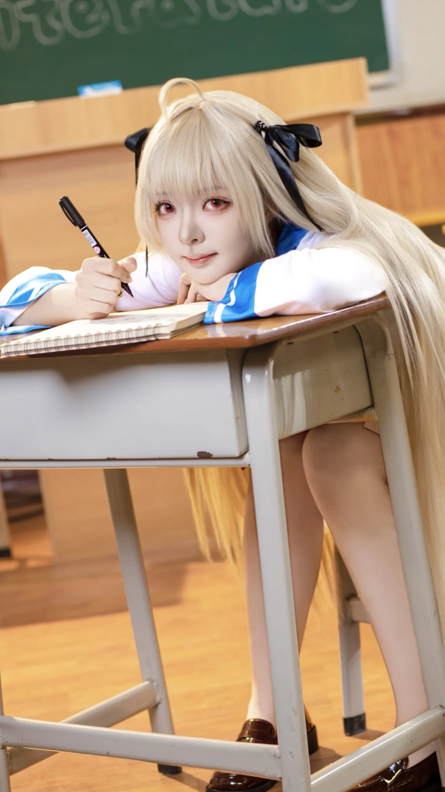 【亞託莉cos】水手服校園裡的日常，仿生人的可愛時刻 - 第 2 張