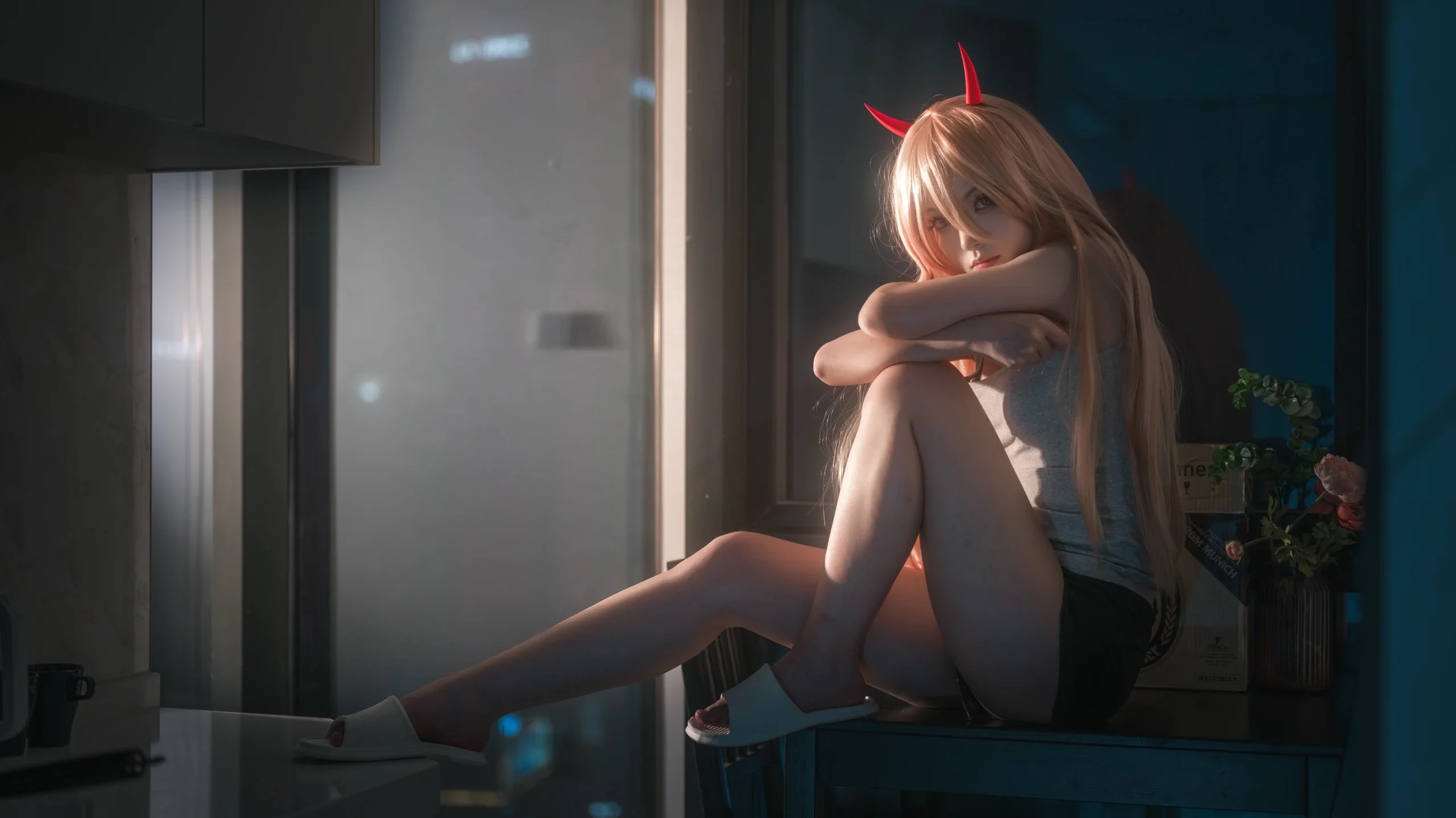 【帕瓦cos】宅家恶魔的慵懒日常，深夜里的随性碎片 - 第 4 张