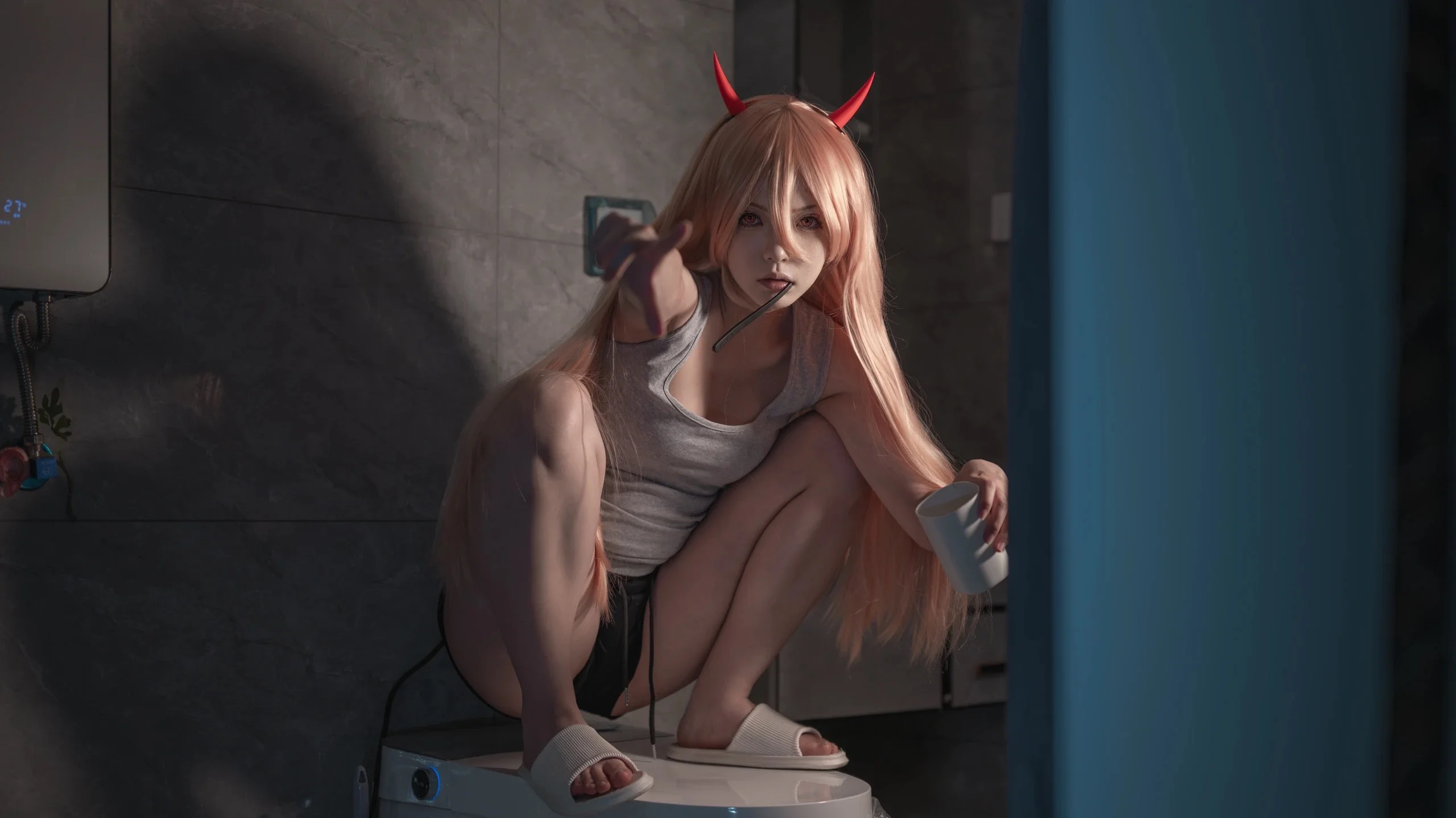 【帕瓦cos】宅家恶魔的慵懒日常，深夜里的随性碎片 - 第 5 张