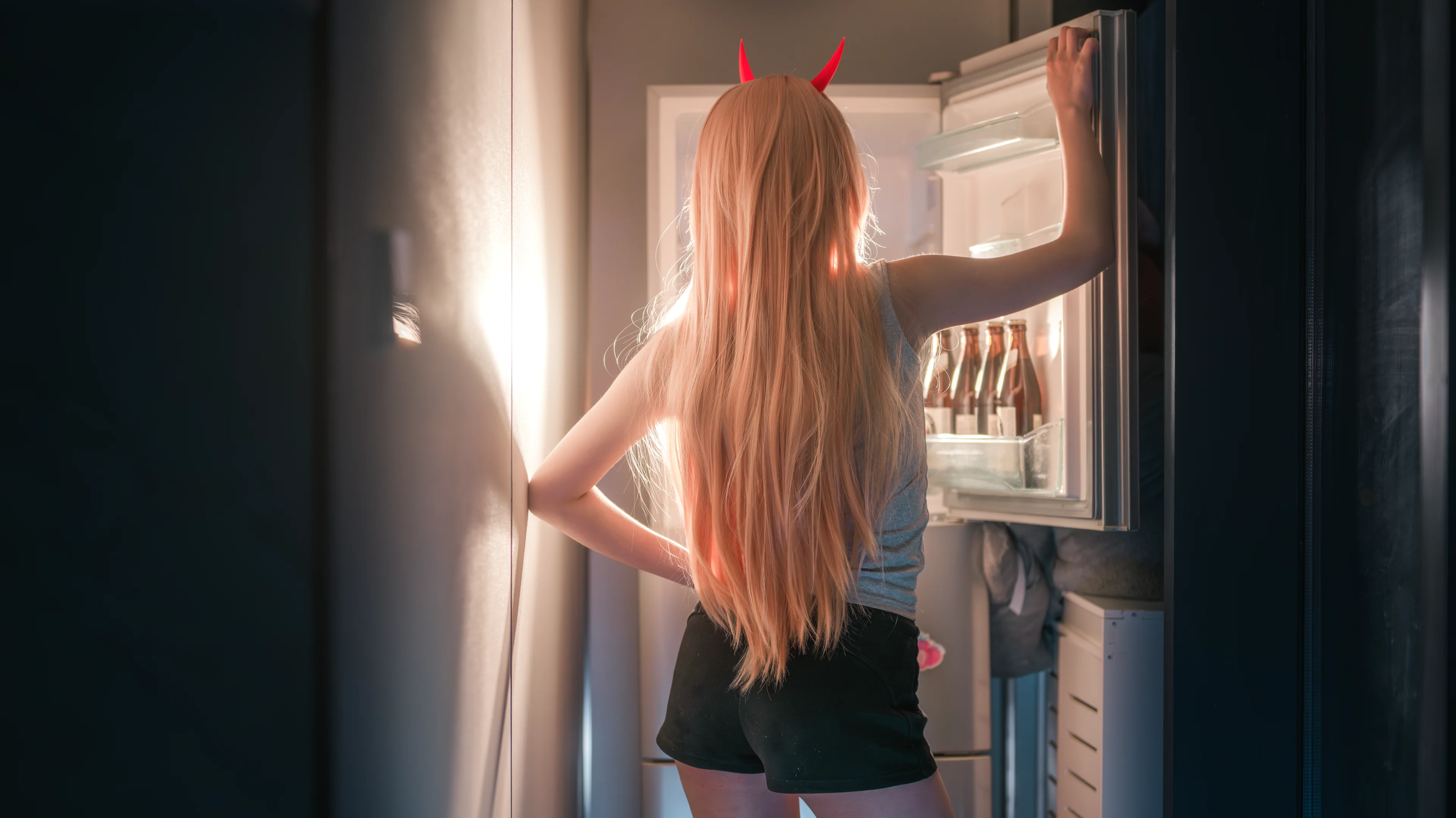 【帕瓦cos】宅家恶魔的慵懒日常，深夜里的随性碎片 - 第 6 张