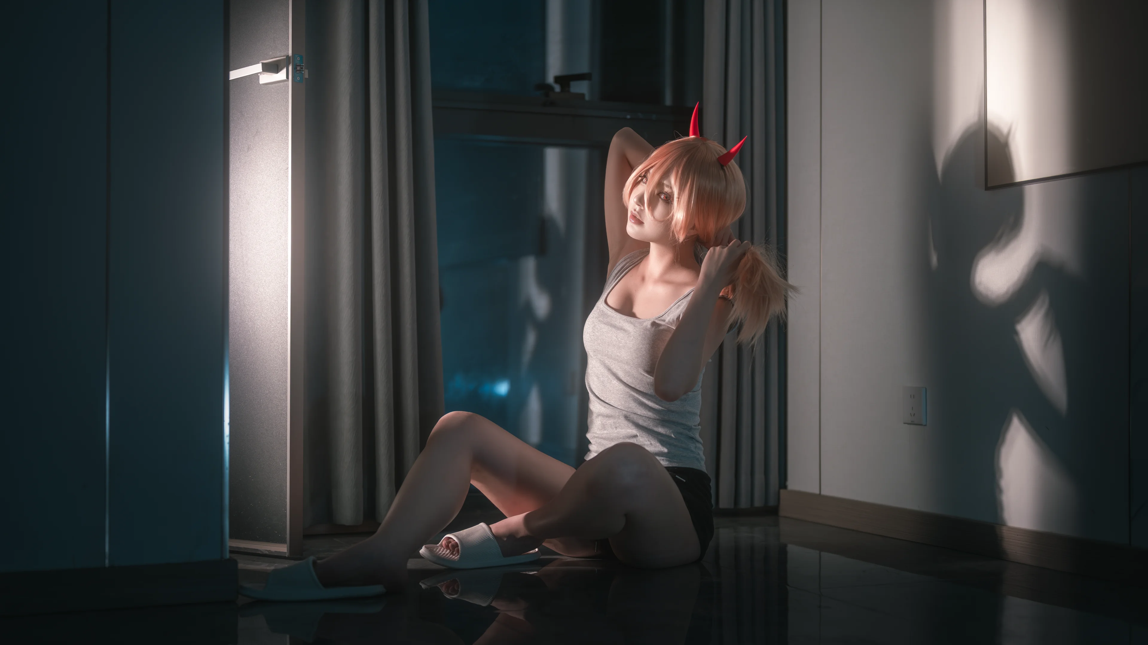 【帕瓦cos】宅家恶魔的慵懒日常，深夜里的随性碎片 - 第 7 张