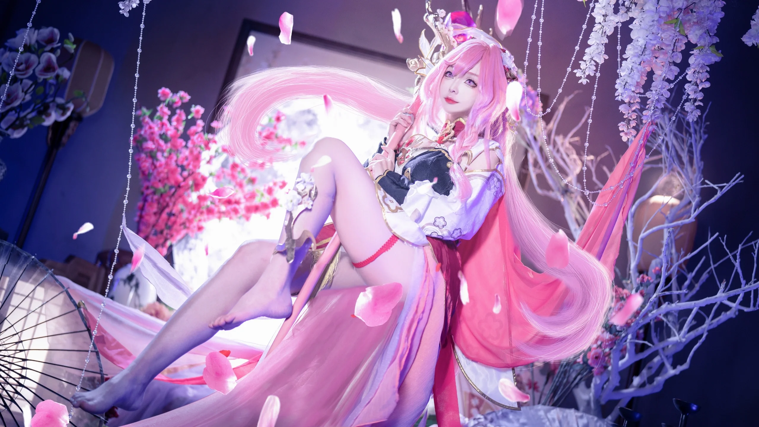 【爱莉希雅cos】崩坏3春好桃夭造型正片记录 - 第 1 张