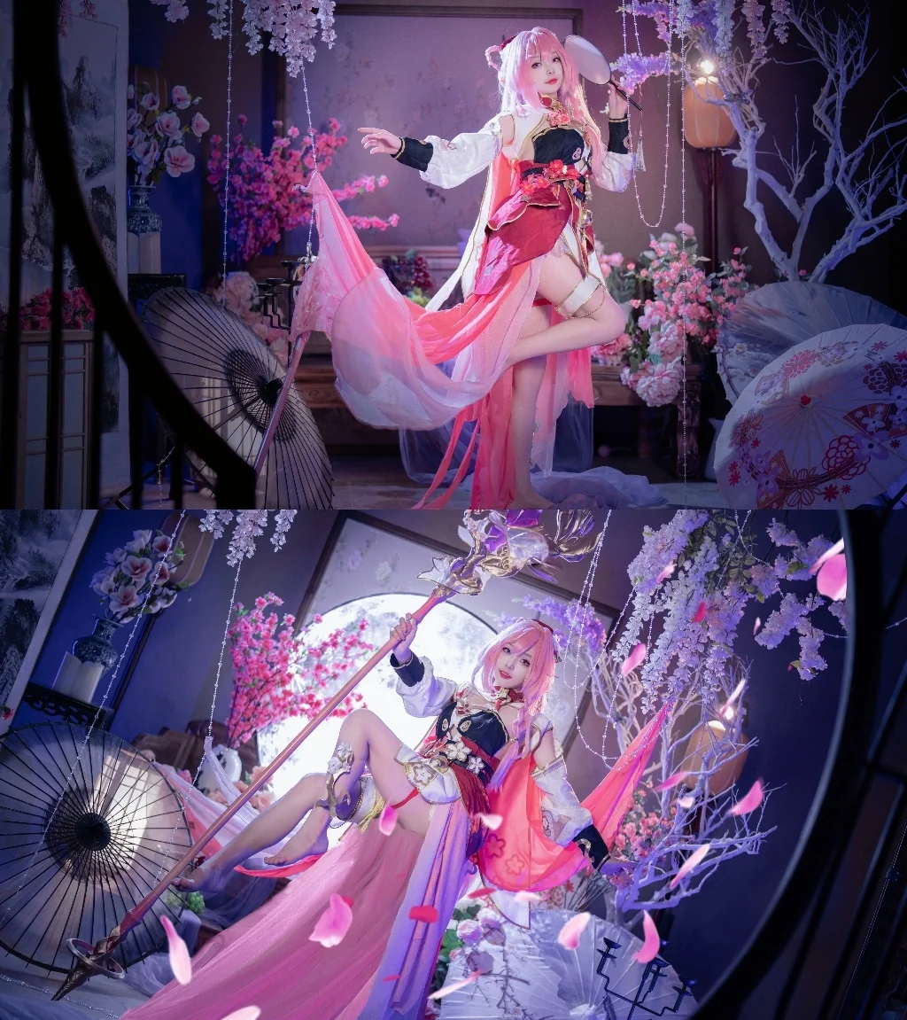 【爱莉希雅cos】崩坏3春好桃夭造型正片记录 - 第 3 张