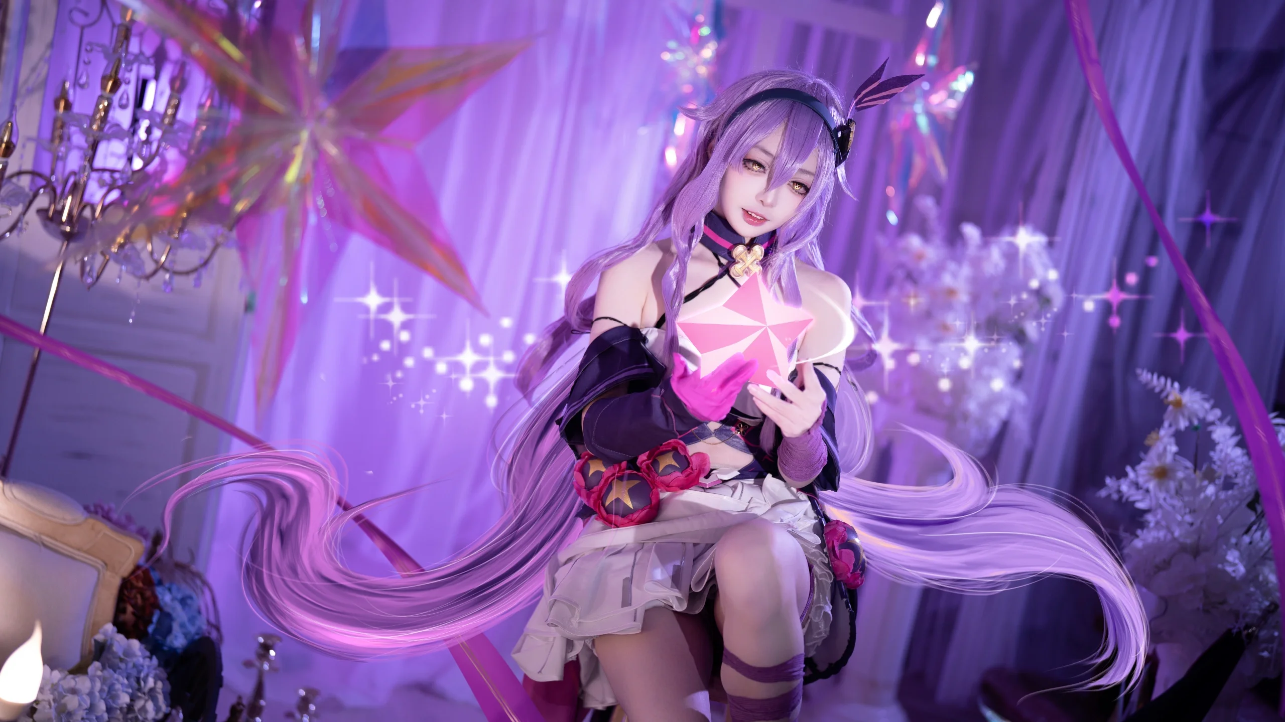 【西琳cos】崩坏3魔法少女，星光下的梦幻定格 - 第 1 张