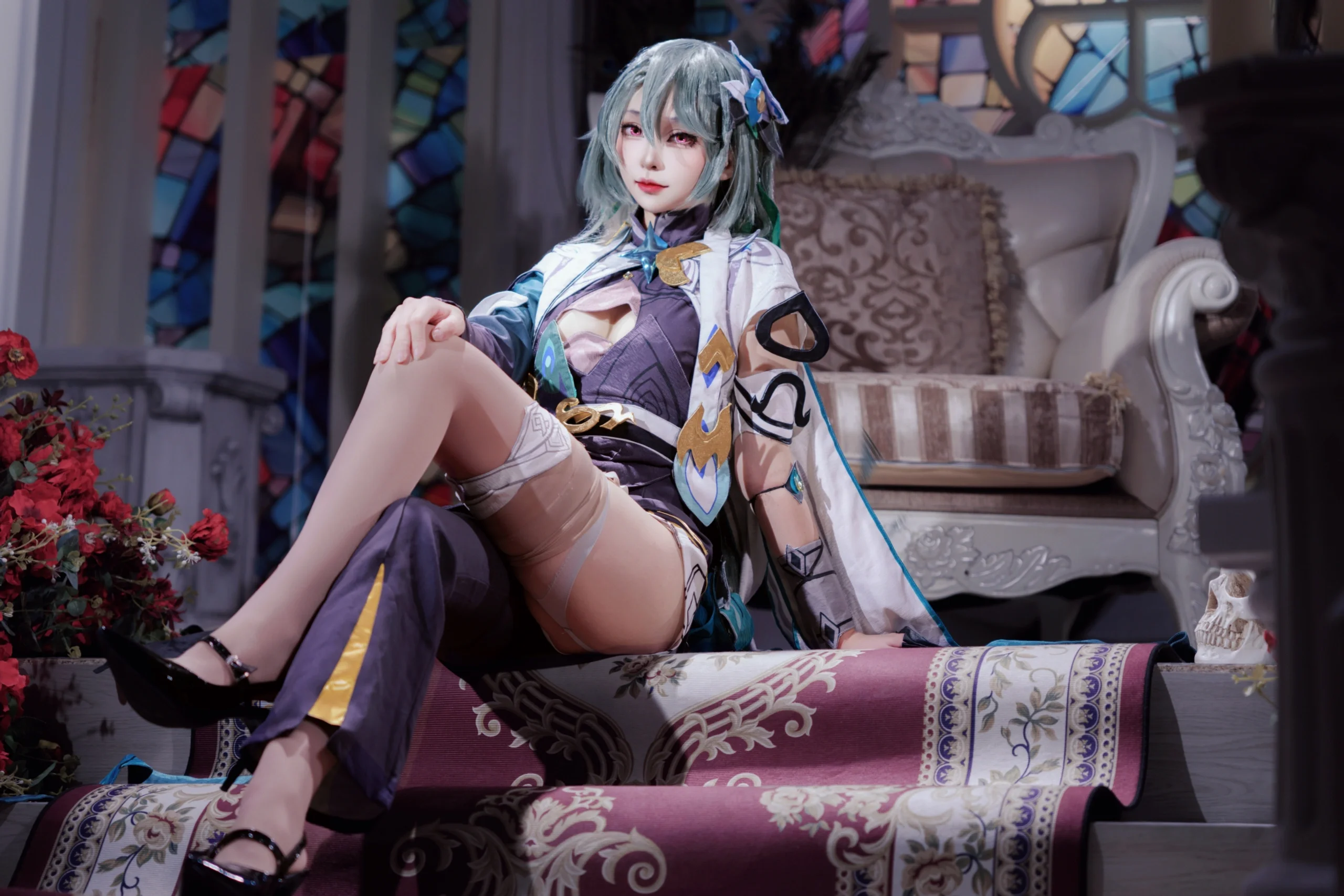 【薇塔cos】崩坏3里的清冷优雅，抽卡玄学出奇迹 - 第 4 张
