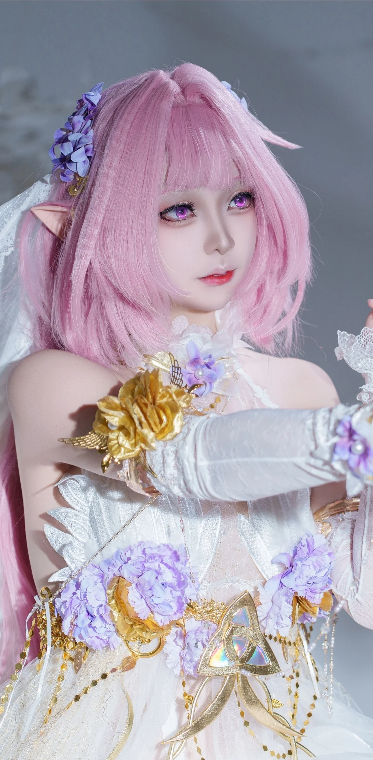 【爱莉希雅cos】崩坏3花嫁精灵的生日献礼 - 第 2 张