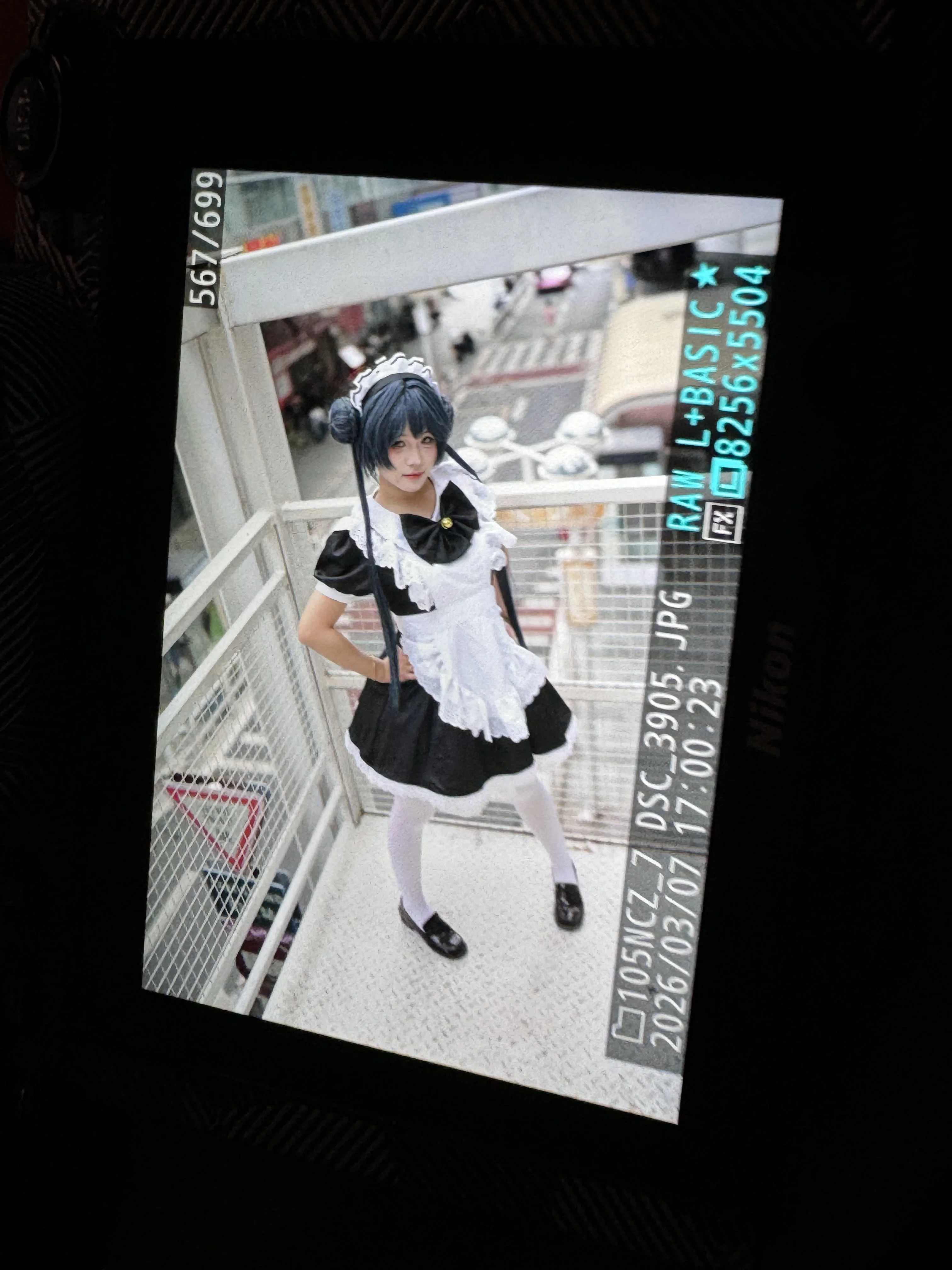 【妃咲cos】蔚蓝档案，一番街里的女仆瞬间 - 第 3 张