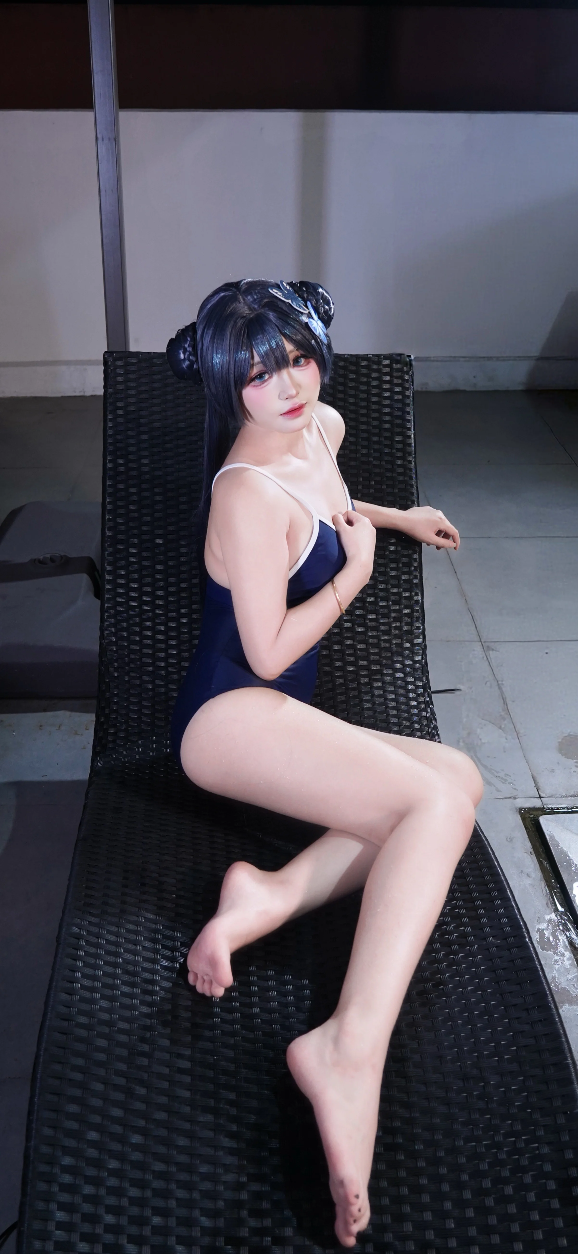 [Misaki cosplay] Summer Swimsuit and the Quiet Time of Blue Archive