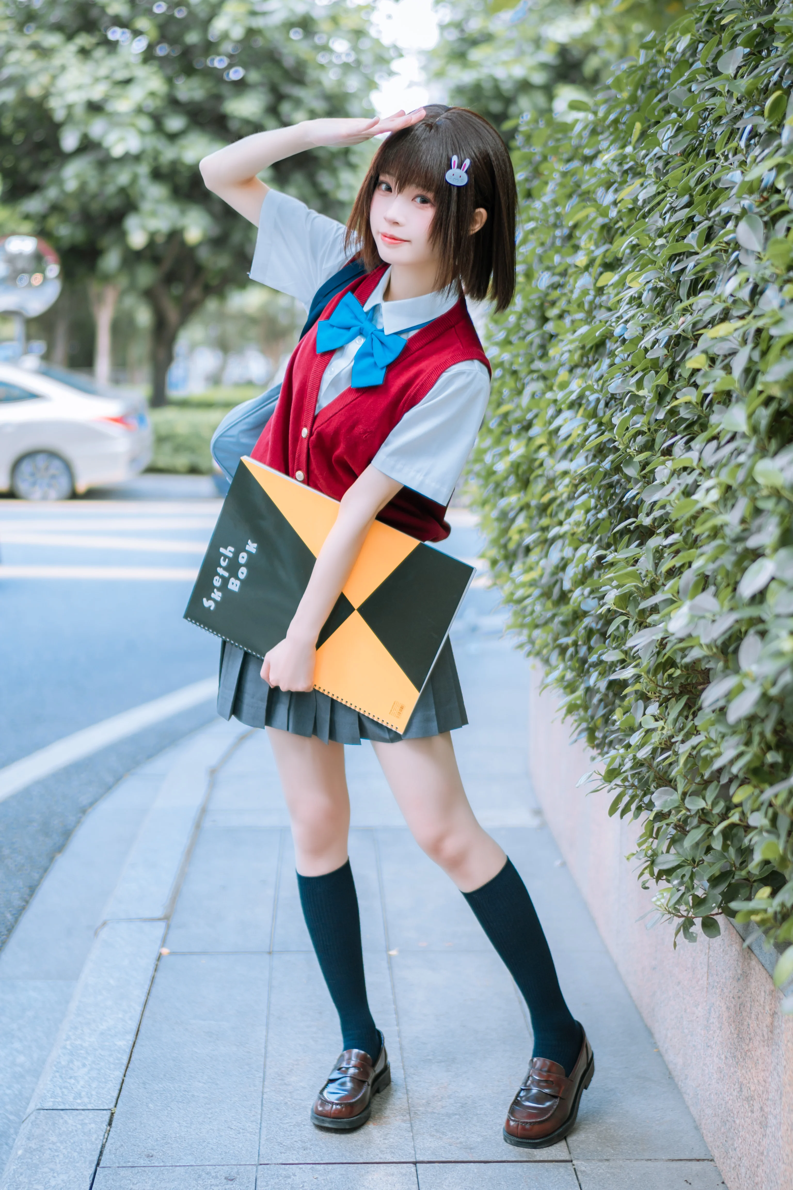 【宇佐美瑞希cos】这个美术社大有问题，街头校园风日常 - 第 1 张
