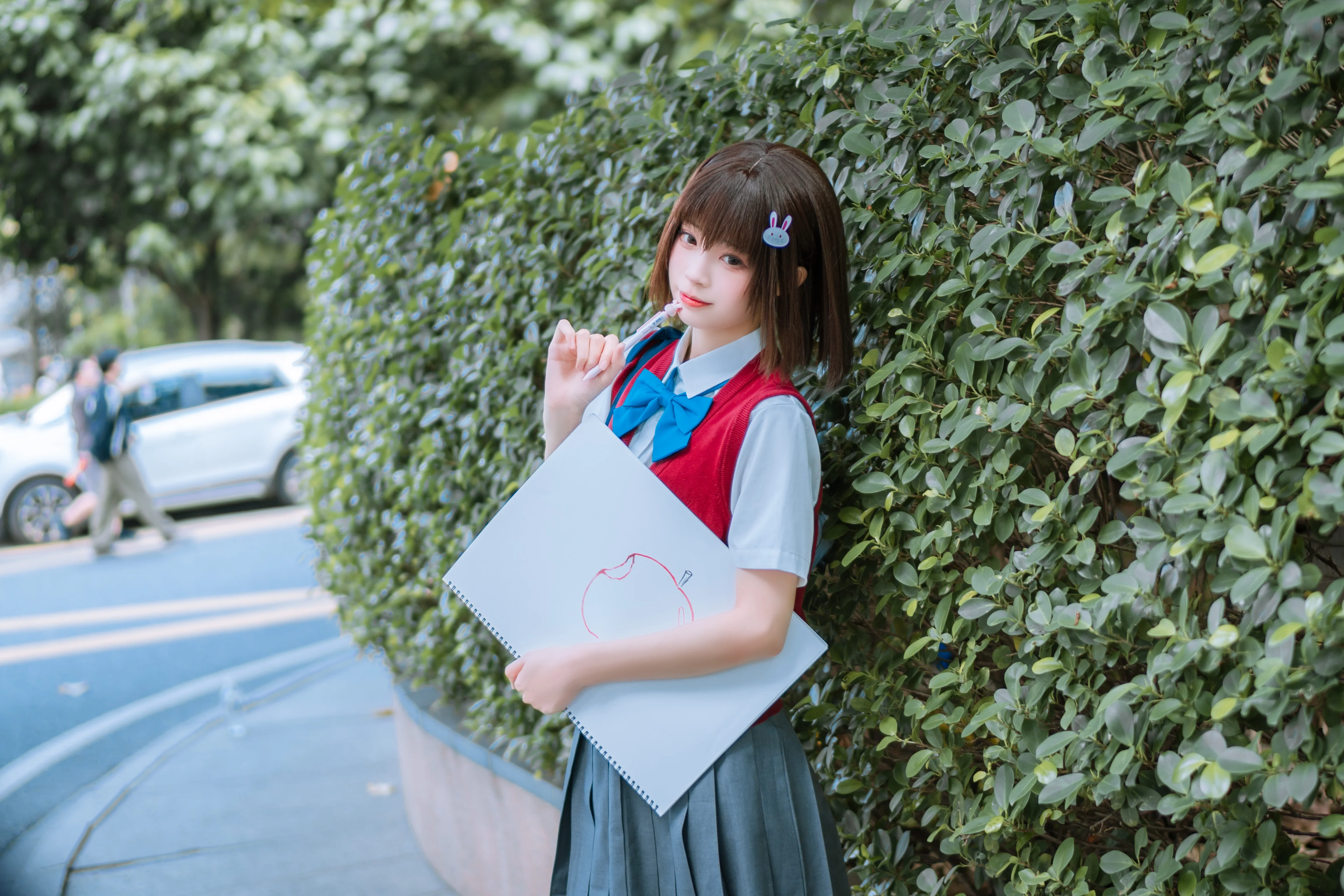 【宇佐美瑞希cos】这个美术社大有问题，街头校园风日常 - 第 4 张