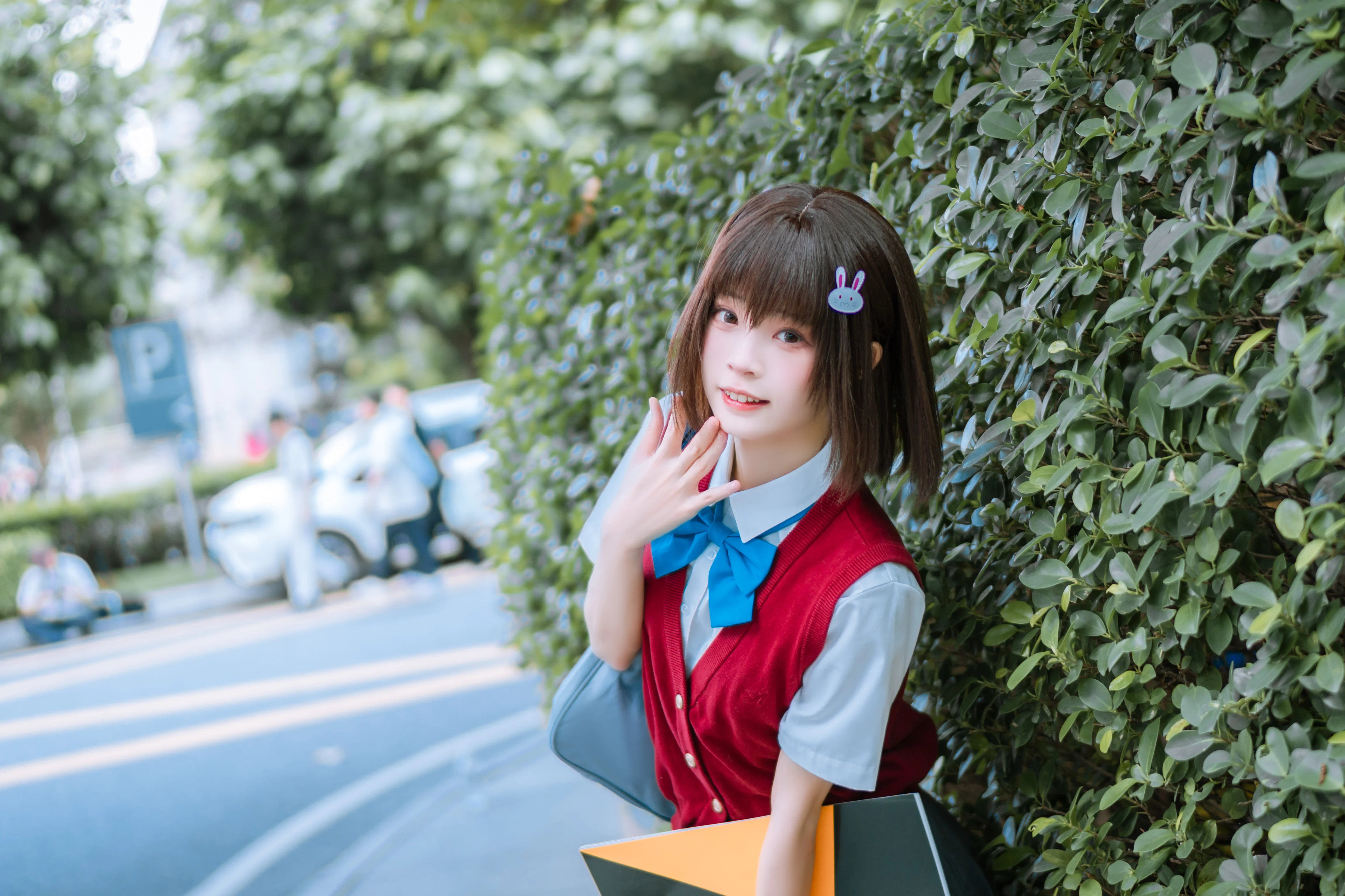 【宇佐美瑞希cos】这个美术社大有问题，街头校园风日常 - 第 5 张