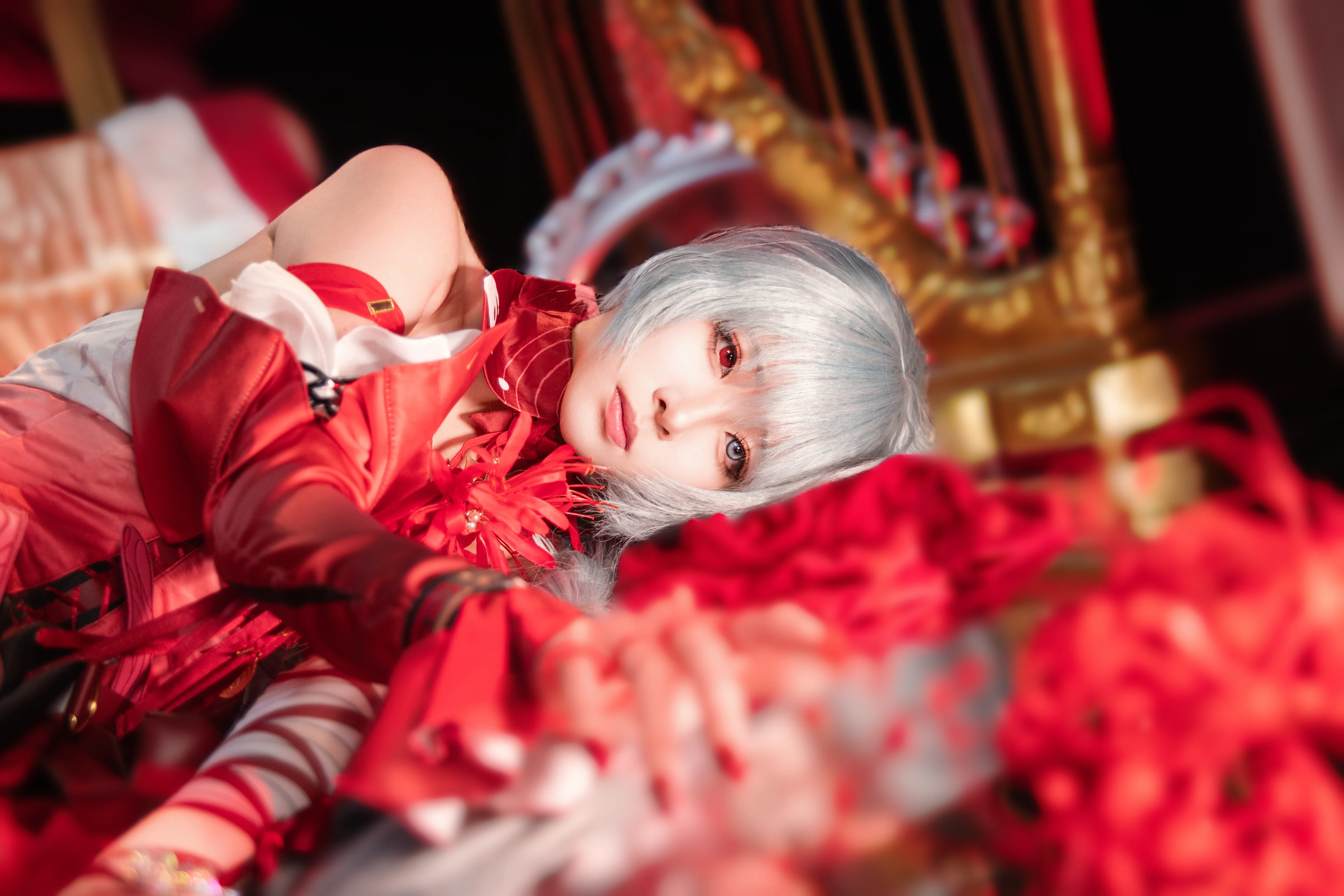 【弗洛洛cos】红与白的奏鸣曲，梦境中的疏离感 - 第 2 张