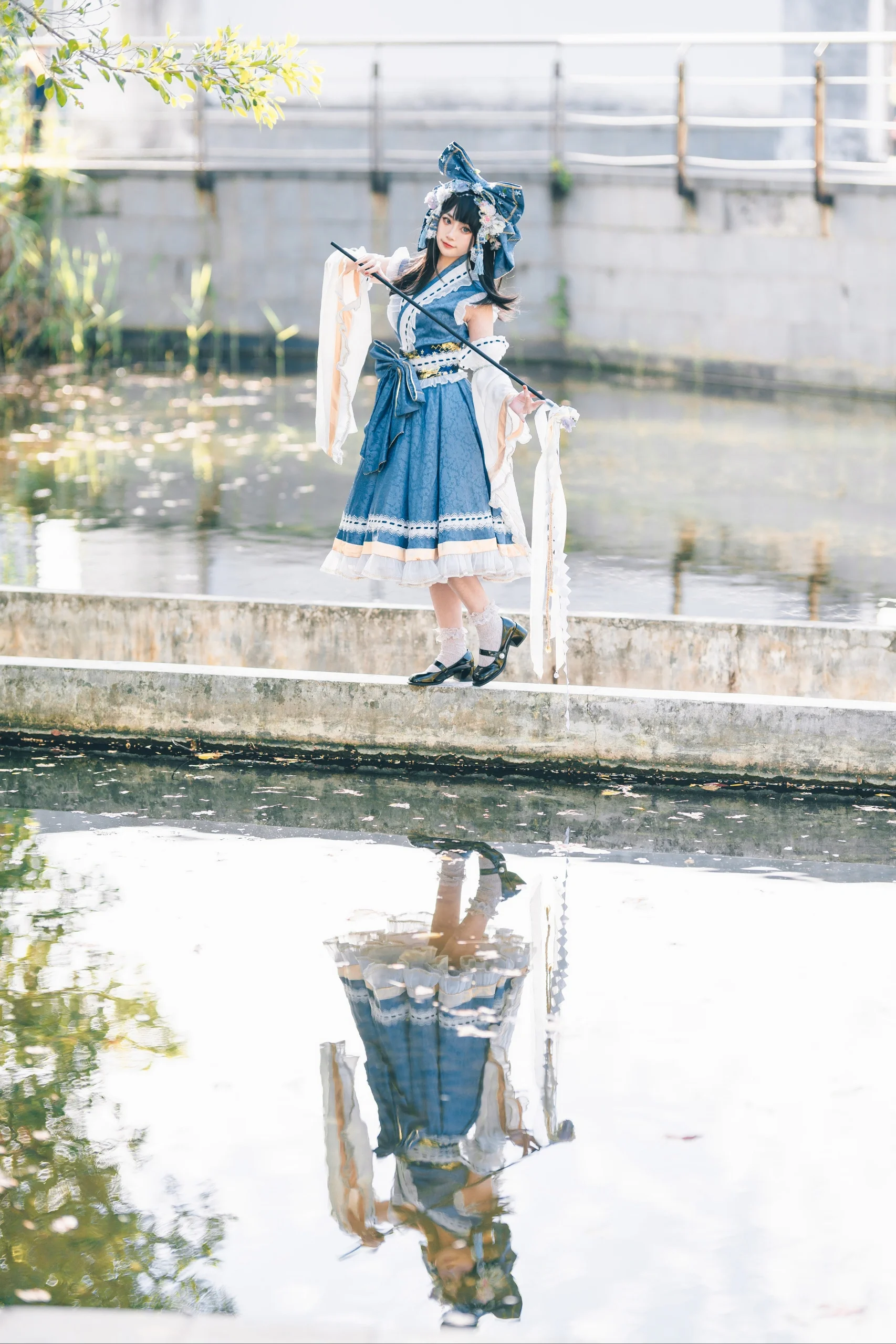 【博丽灵梦cos】夏日青波中的2P色灵梦