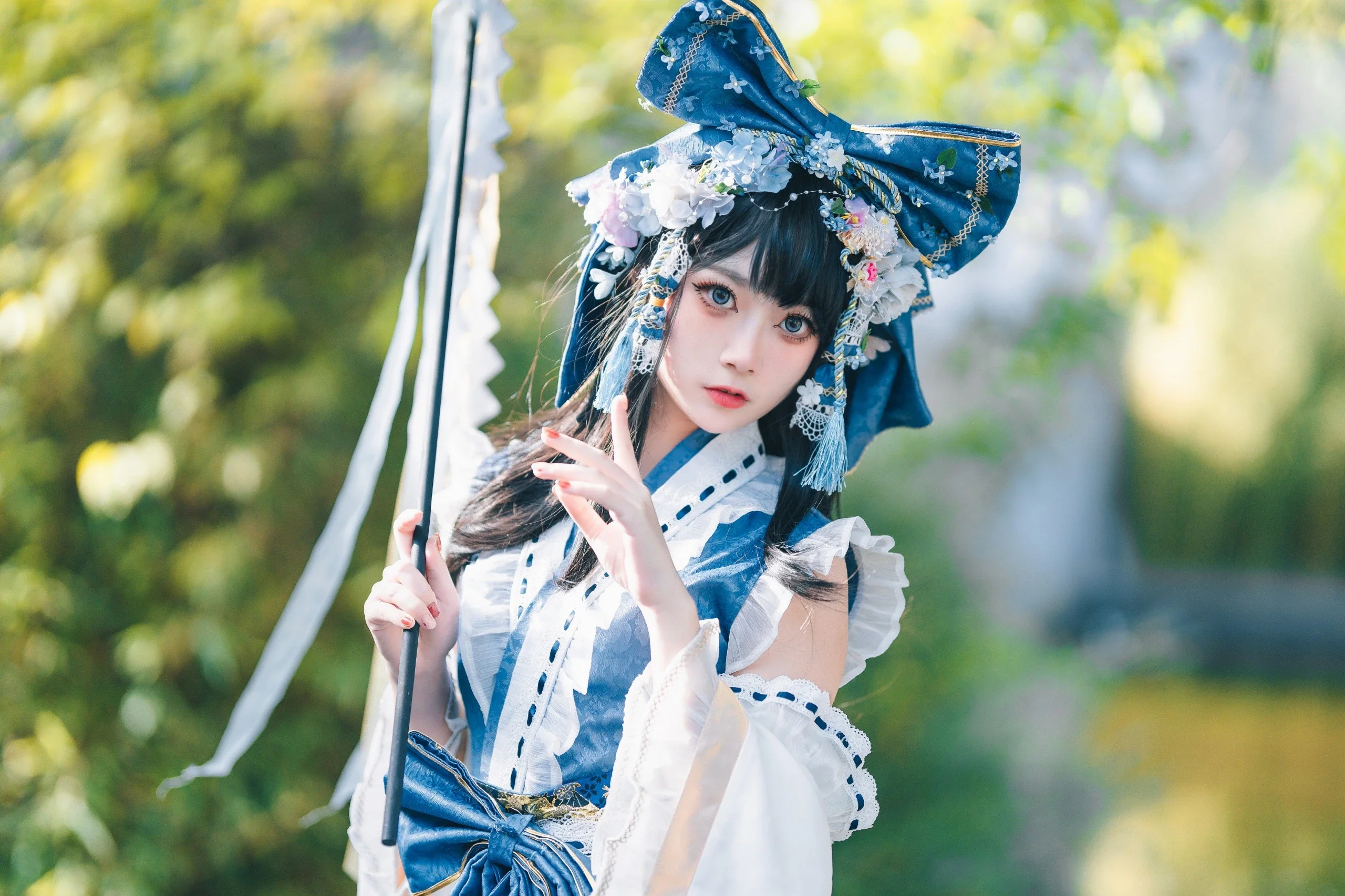 【博丽灵梦cos】夏日青波中的2P色灵梦 - 第 2 张