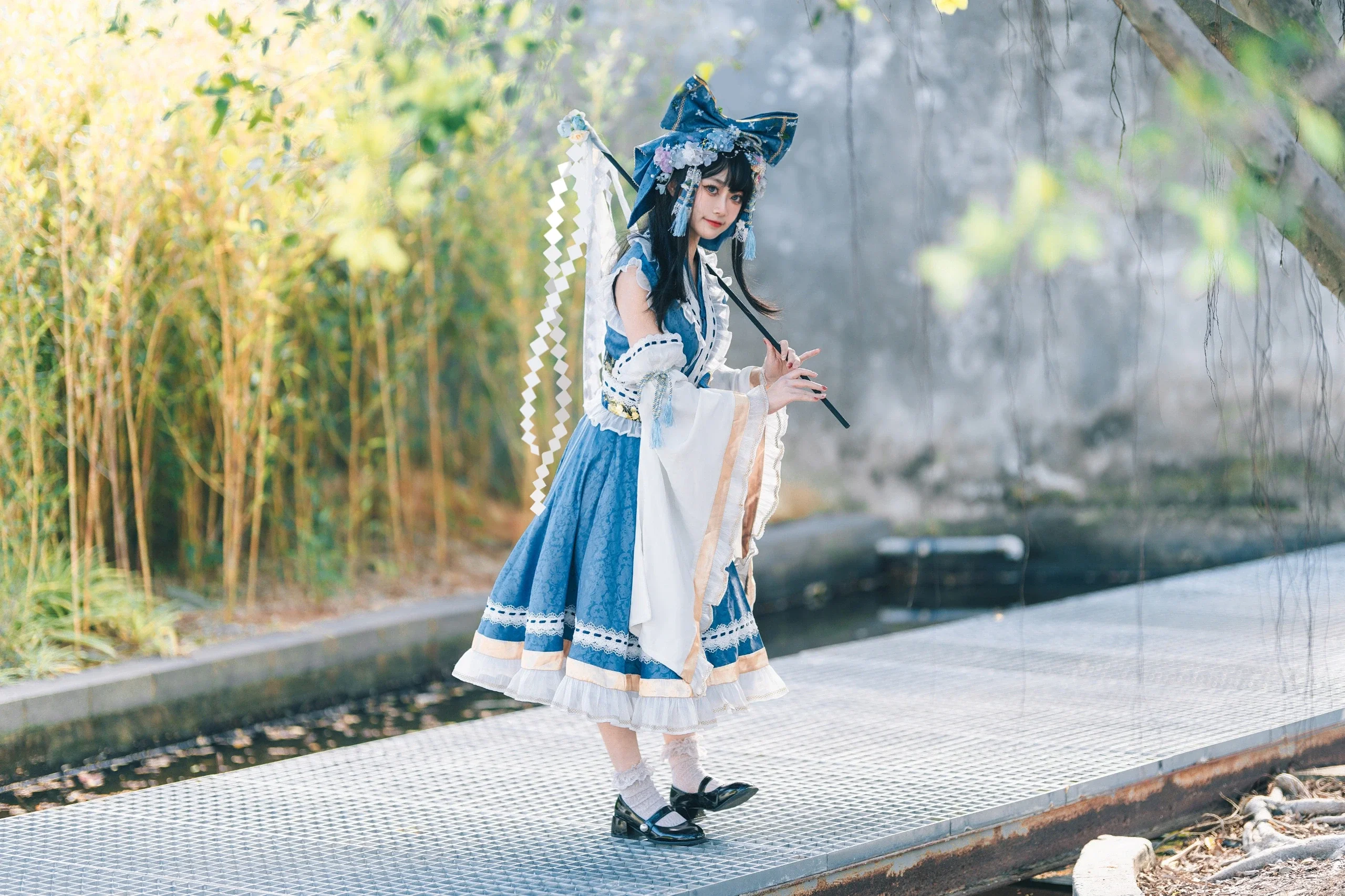 【博丽灵梦cos】夏日青波中的2P色灵梦 - 第 4 张