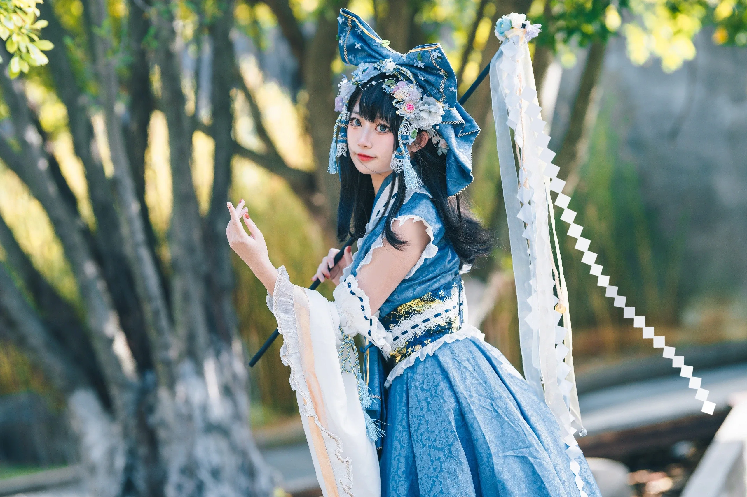 【博丽灵梦cos】夏日青波中的2P色灵梦 - 第 6 张