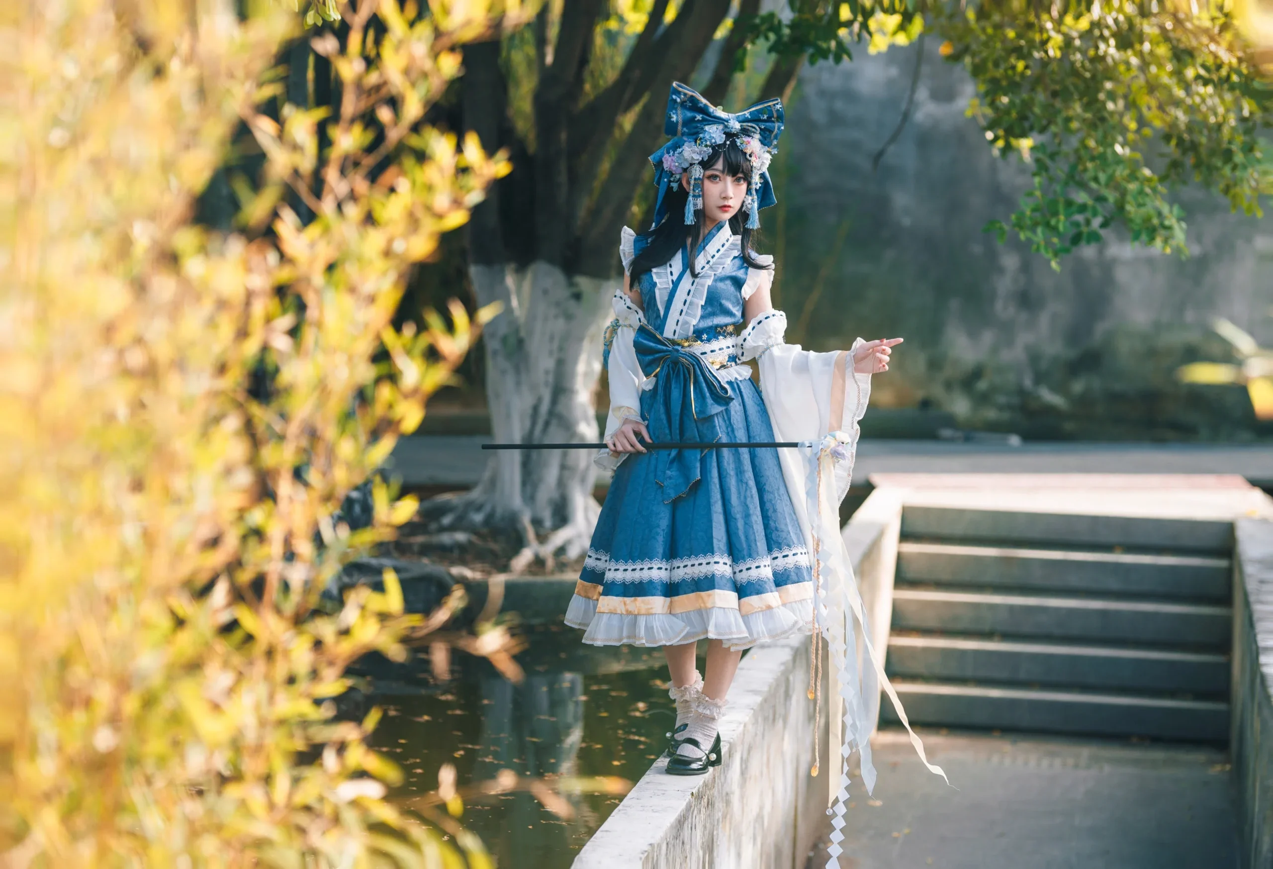 【博丽灵梦cos】夏日青波中的2P色灵梦 - 第 8 张