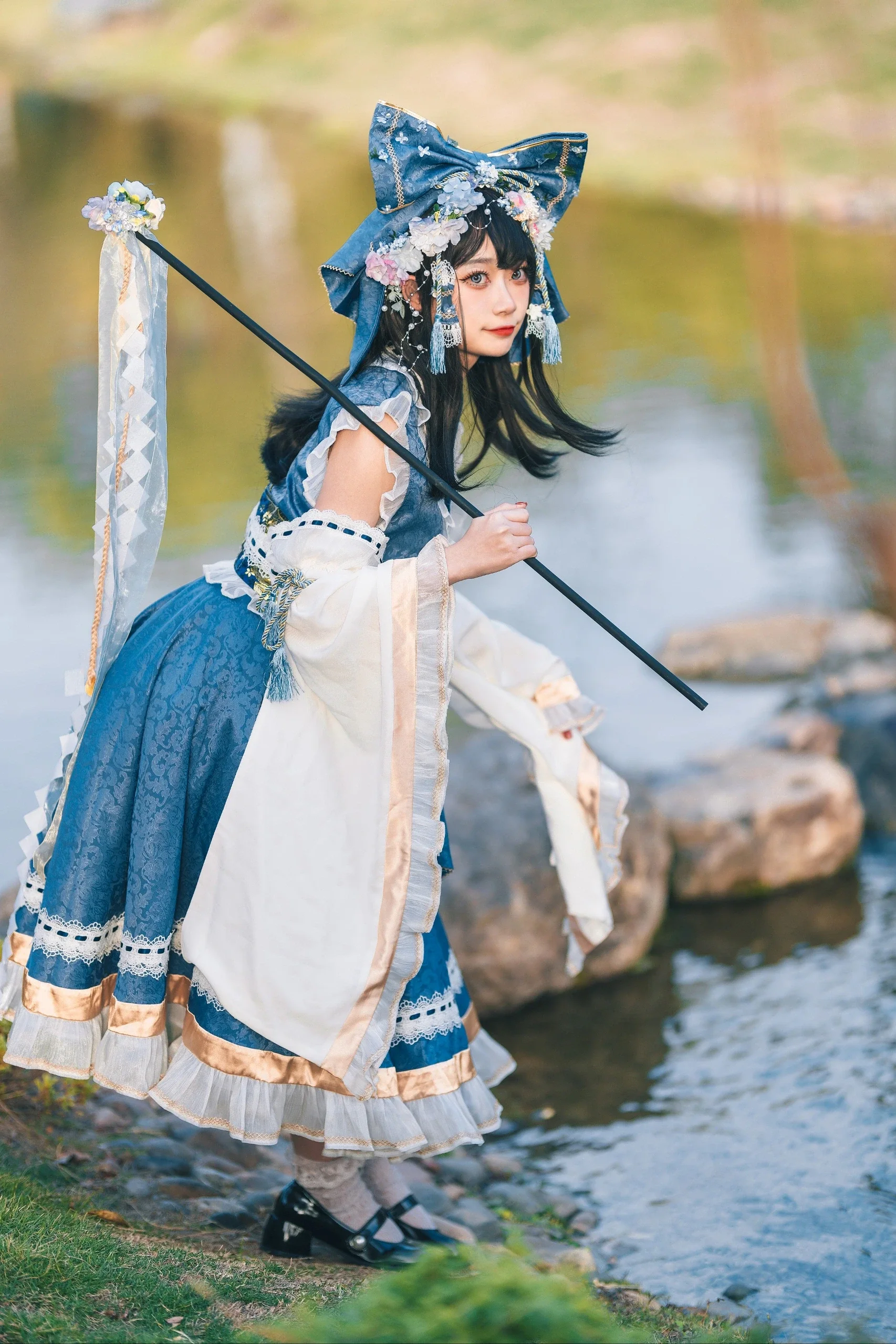 【博丽灵梦cos】夏日青波中的2P色灵梦 - 第 9 张