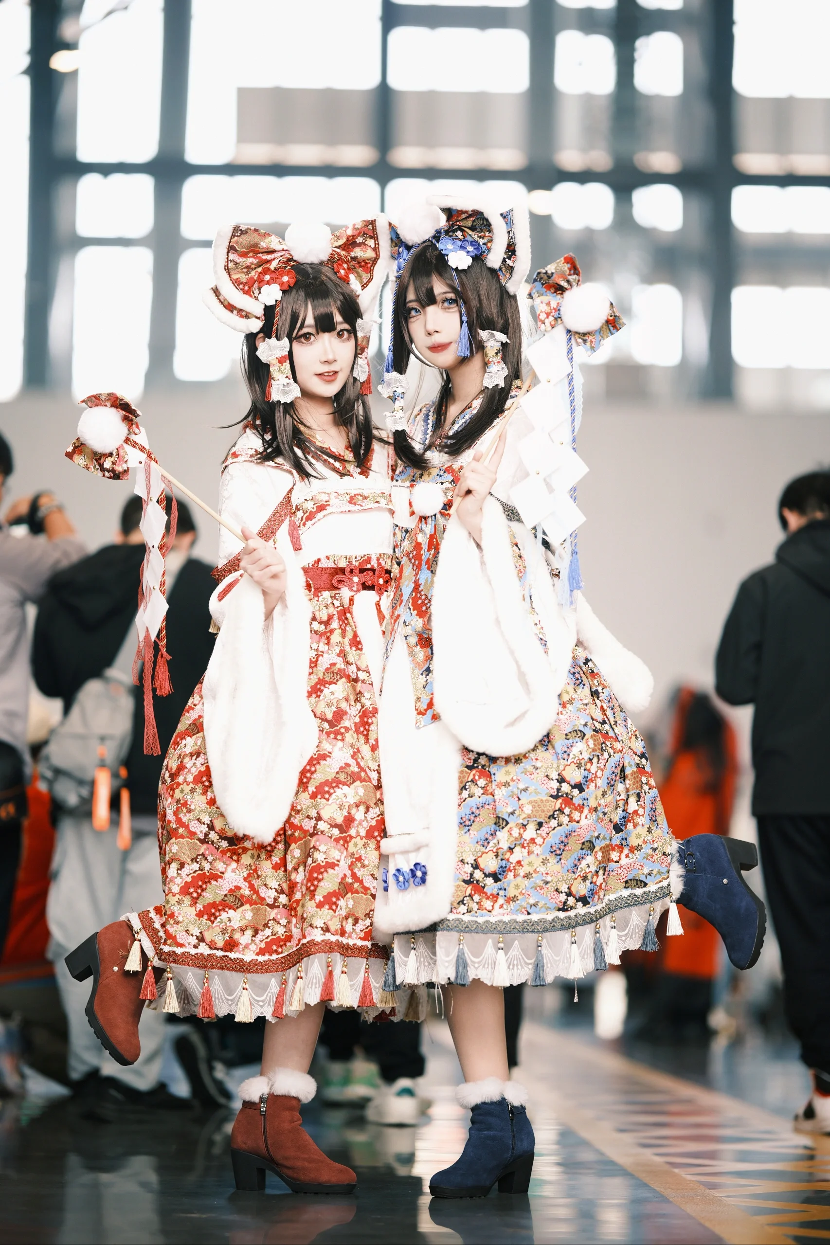 【博丽灵梦cos】东方幻想乡的冬日祈福，漫展现场记录