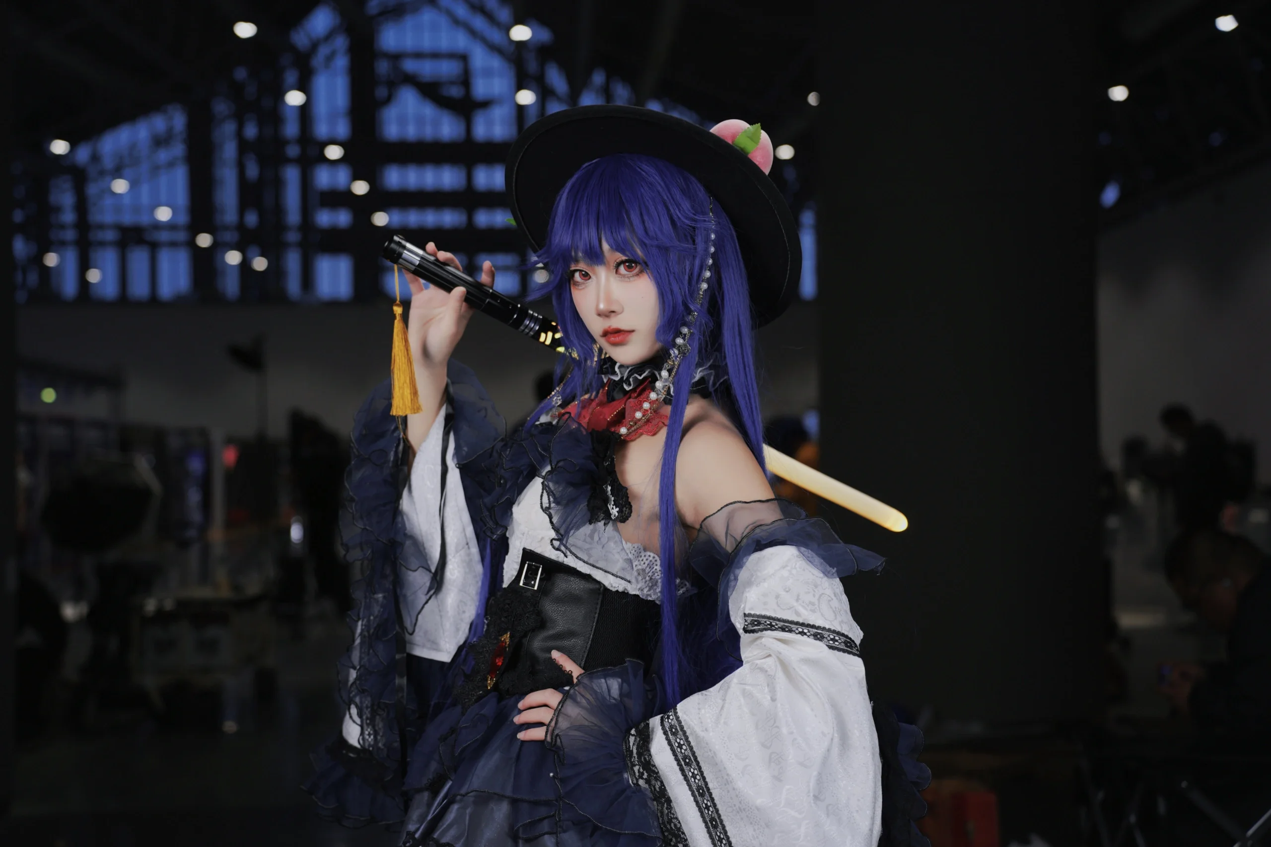 【比那名居天子cos】东方Project现场旋转甩发 - 第 4 张