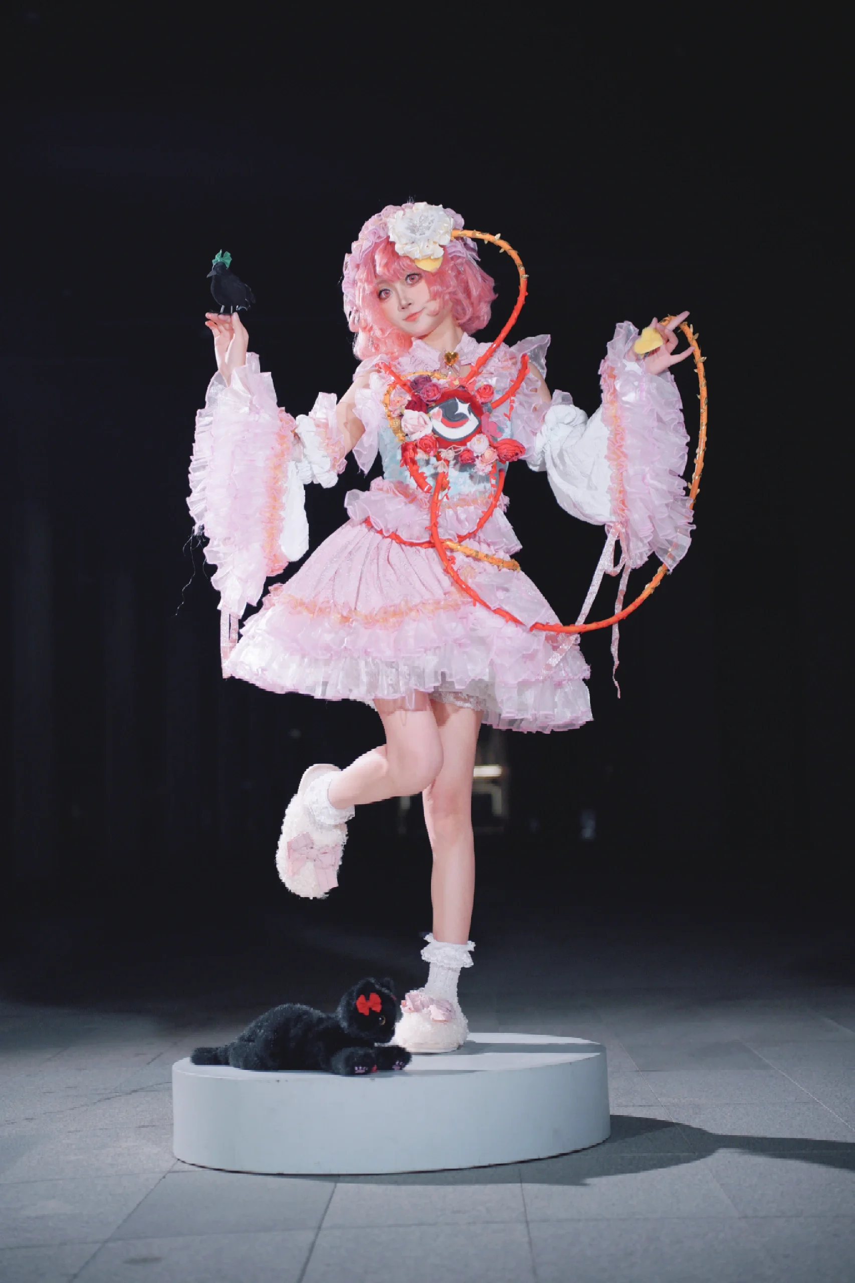 【古明地覺cos】東方Project的覺，帶上黑貓和烏鴉的拍照動作參考 - 第 14 張