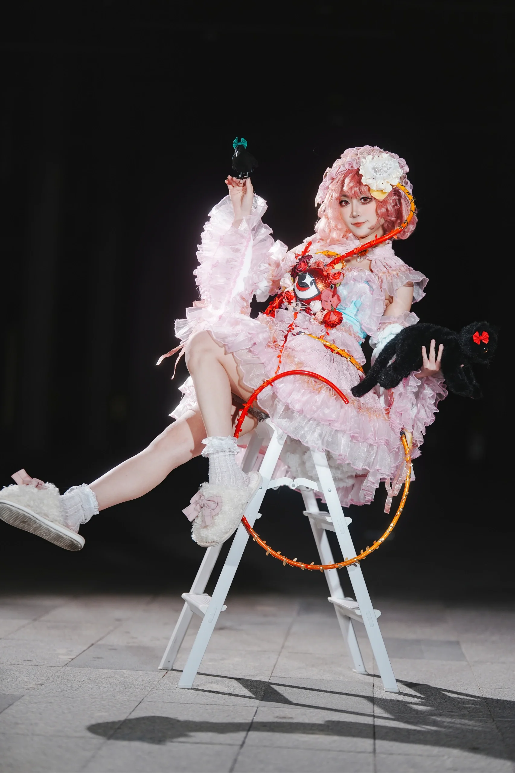 【古明地觉cos】东方Project的觉，带上黑猫和乌鸦的拍照动作参考