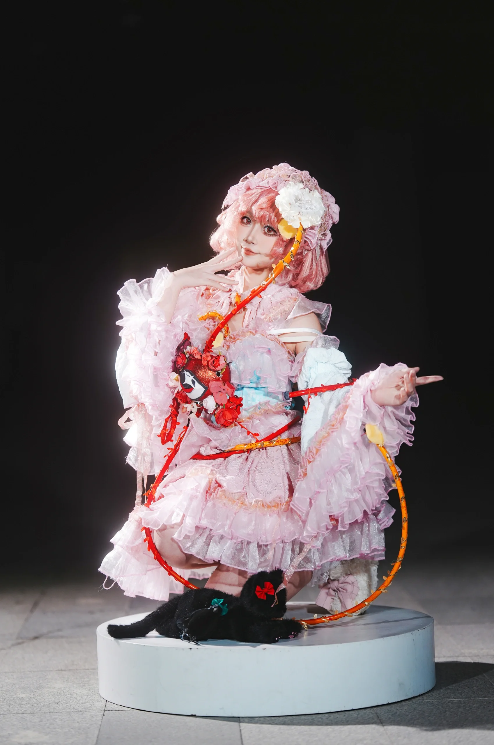 【古明地覺cos】東方Project的覺，帶上黑貓和烏鴉的拍照動作參考 - 第 9 張