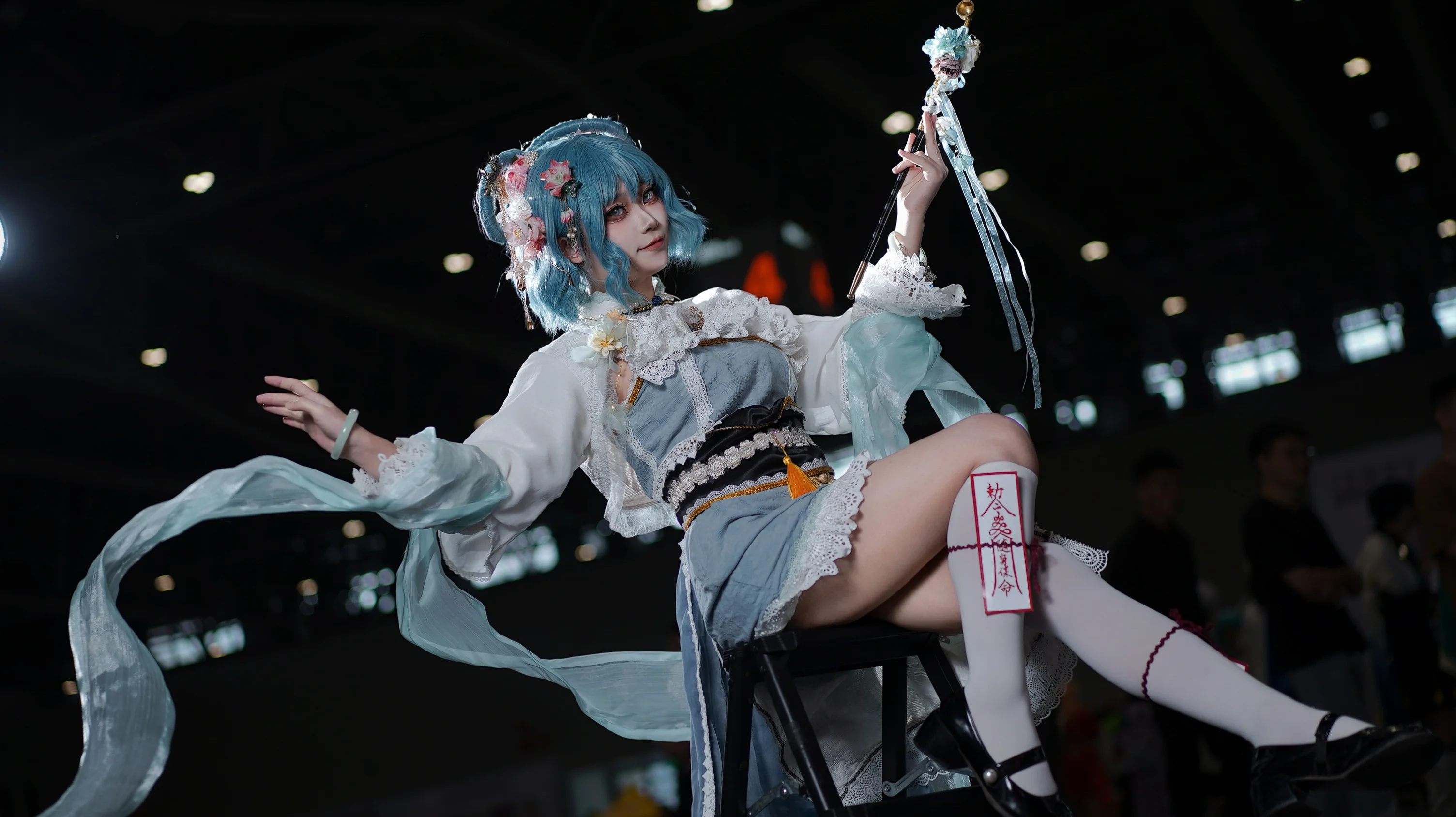 【Seiga Kaku cosplay】Deconstructing the Long Pipe Sitting Pose of a Chinese Wicked Immortal at an Anime Convention - Image 15