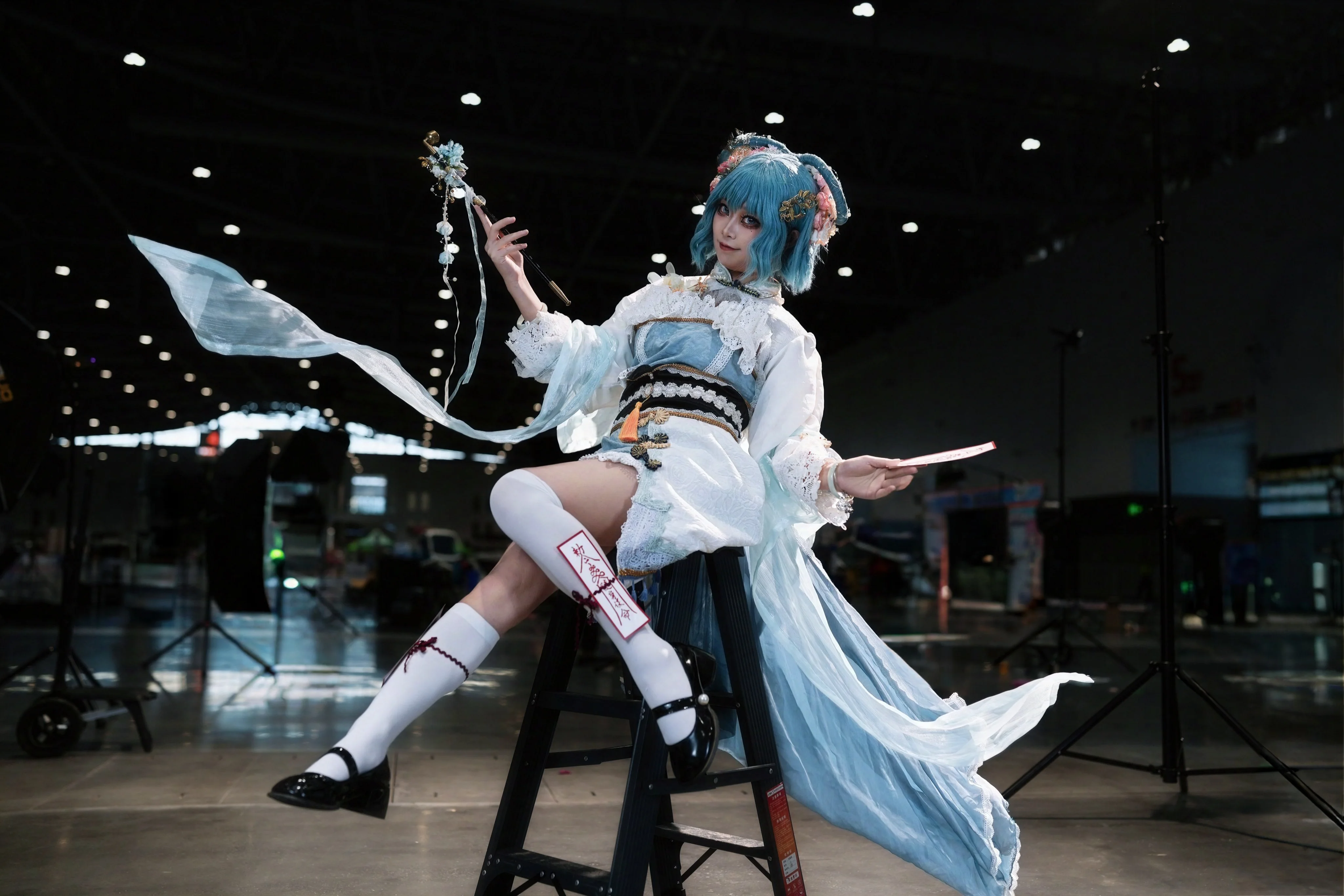 【Seiga Kaku cosplay】Deconstructing the Long Pipe Sitting Pose of a Chinese Wicked Immortal at an Anime Convention - Image 18