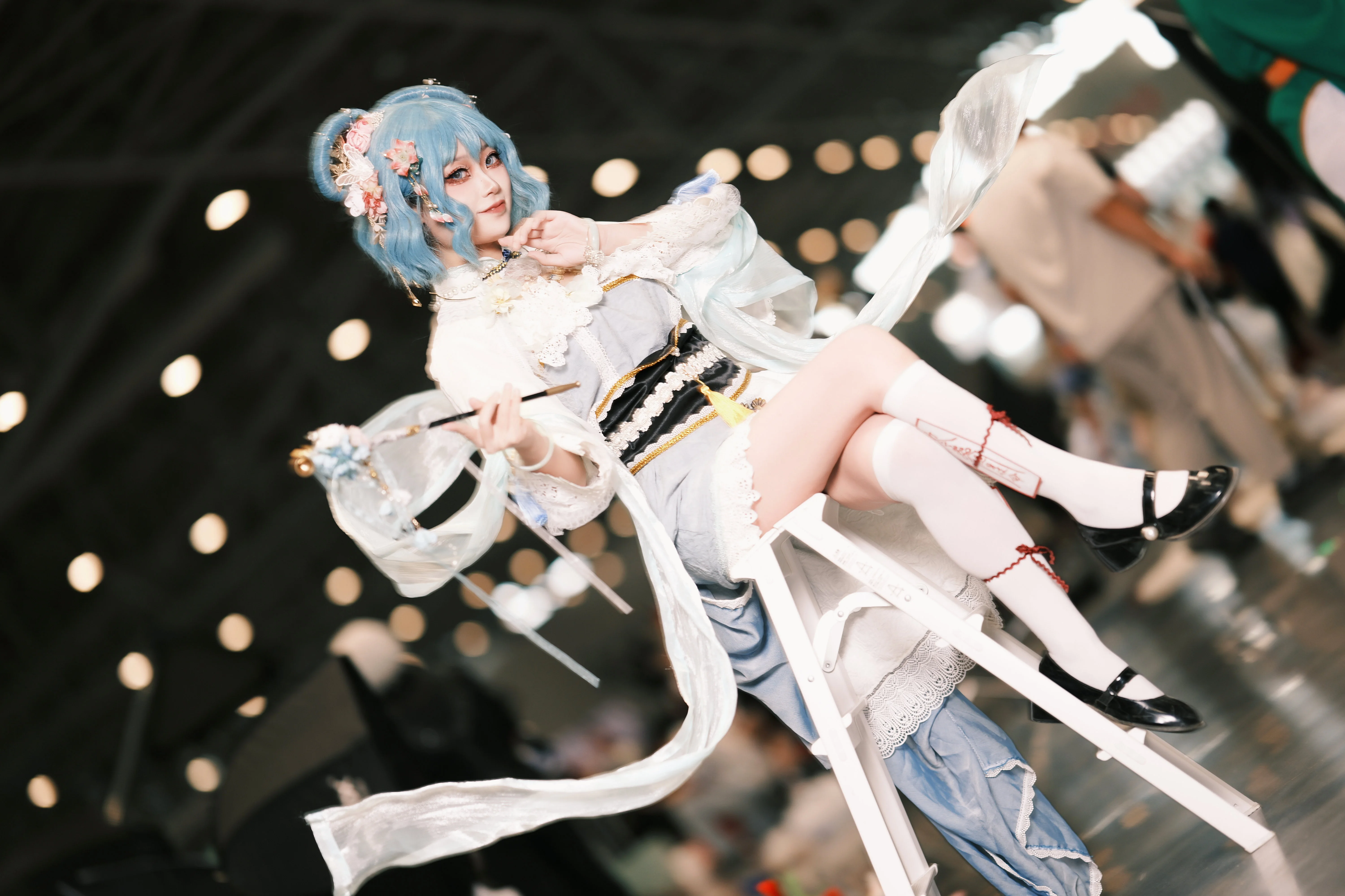 【Seiga Kaku cosplay】Deconstructing the Long Pipe Sitting Pose of a Chinese Wicked Immortal at an Anime Convention - Image 3