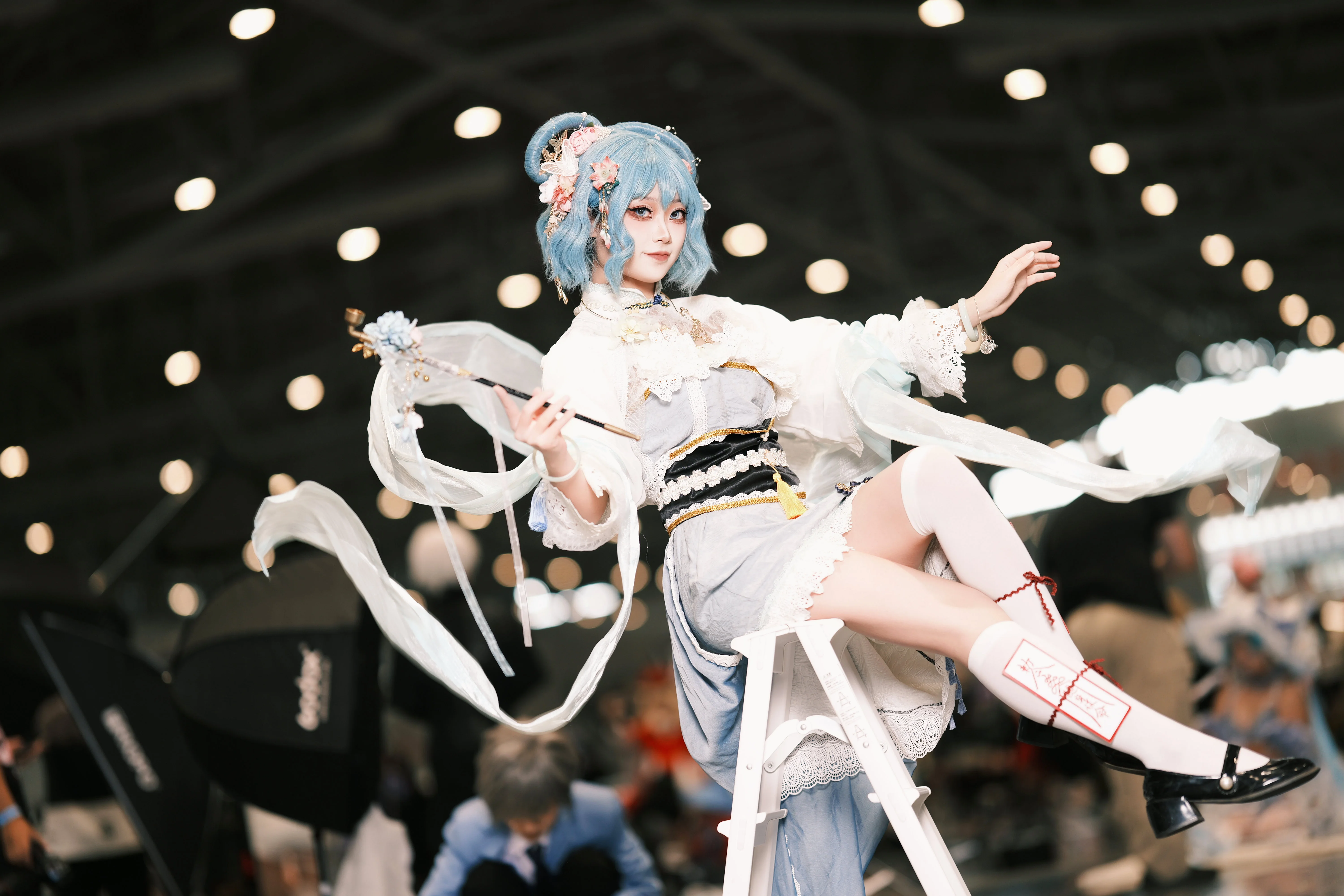 【Seiga Kaku cosplay】Deconstructing the Long Pipe Sitting Pose of a Chinese Wicked Immortal at an Anime Convention - Image 5