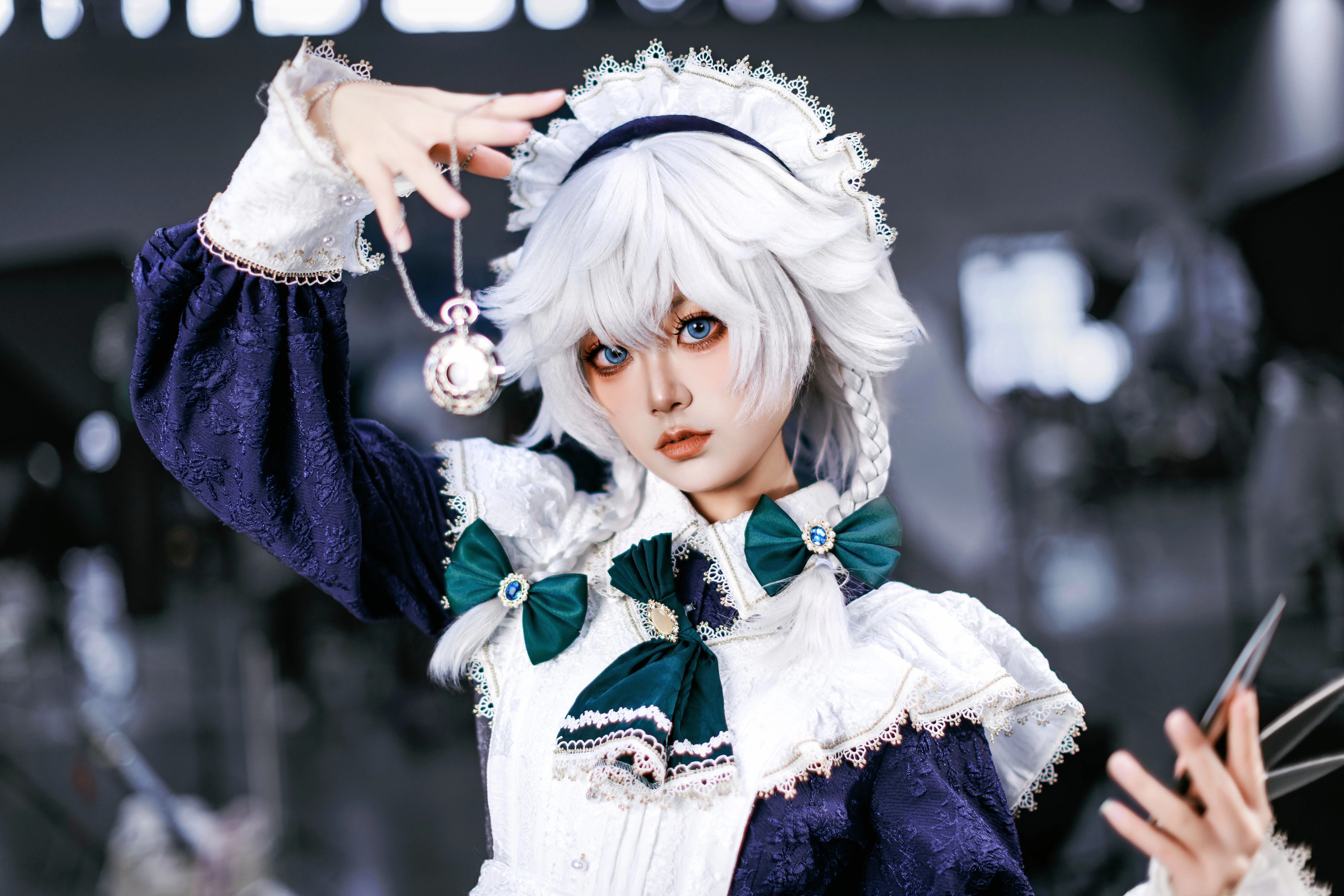 【十六夜咲夜cos】东方Project女仆长，飞刀与裙摆的实战动作解析 - 第 10 张