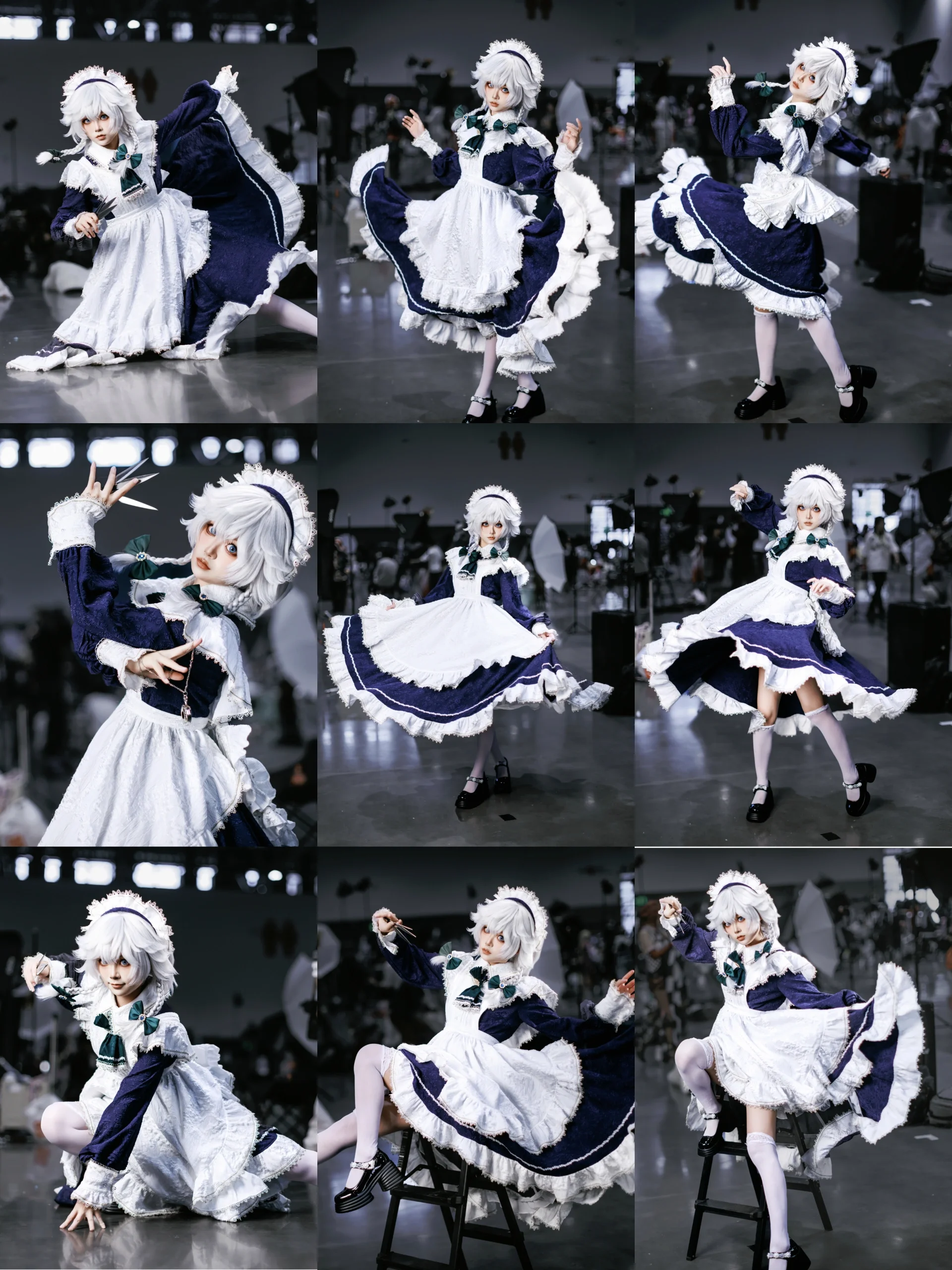【十六夜咲夜cos】东方Project女仆长，飞刀与裙摆的实战动作解析 - 第 2 张