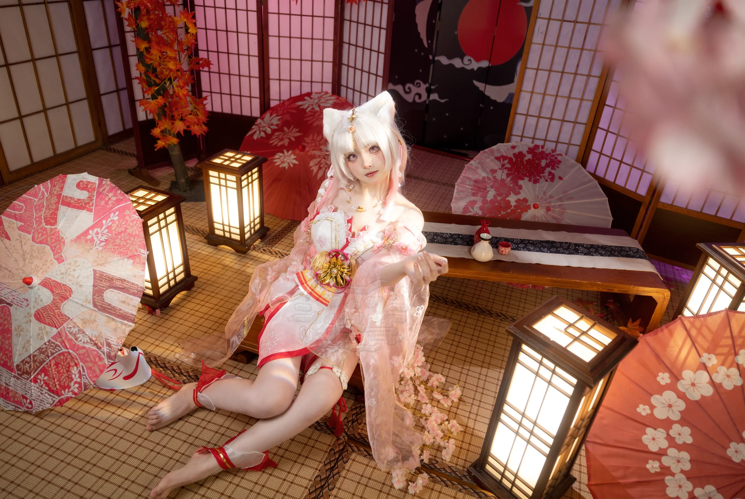 【胡桃樱云天女cos】红枫与纸伞下的阴阳师本小姐 - 第 1 张