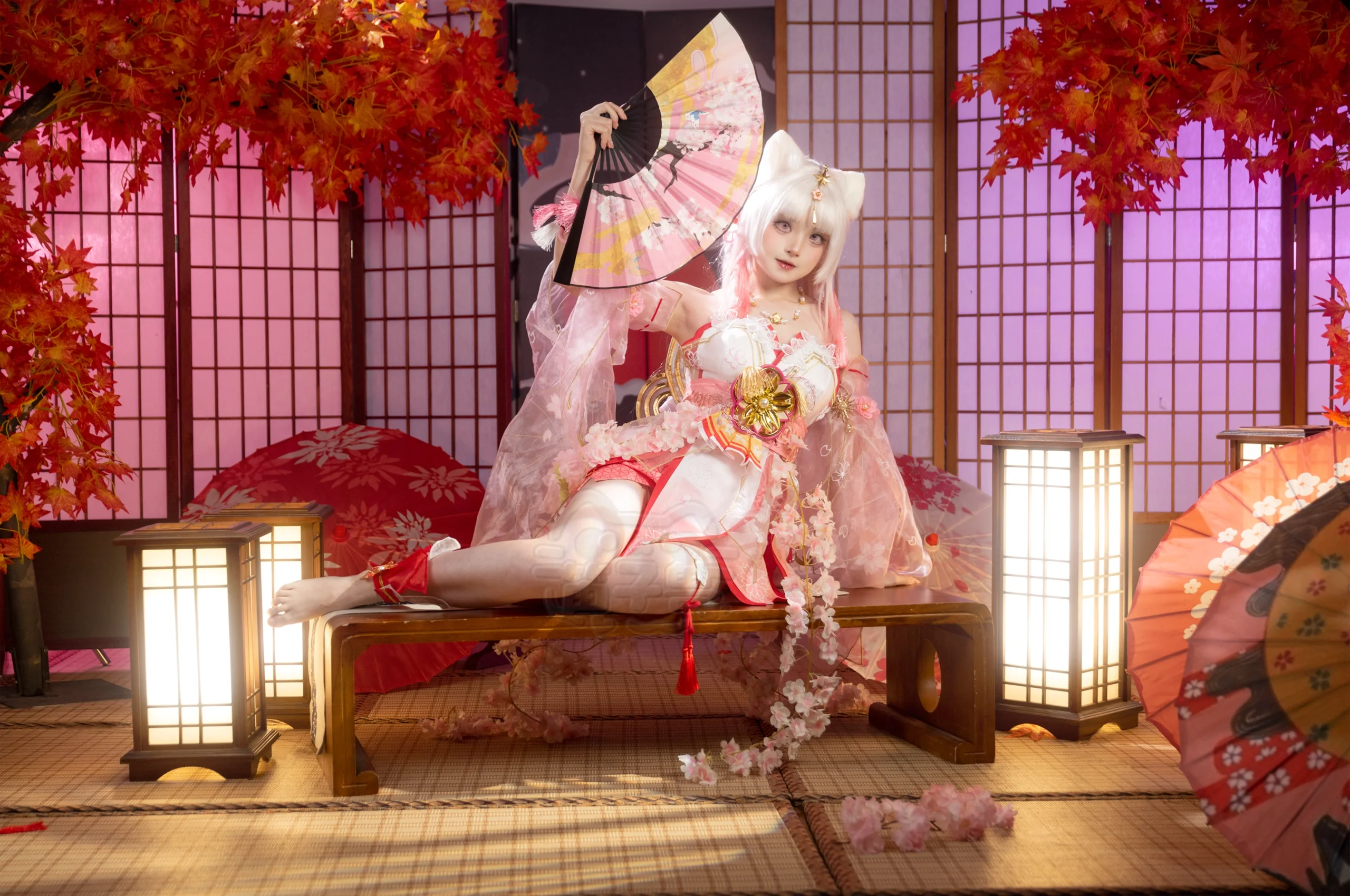 【胡桃樱云天女cos】红枫与纸伞下的阴阳师本小姐 - 第 4 张