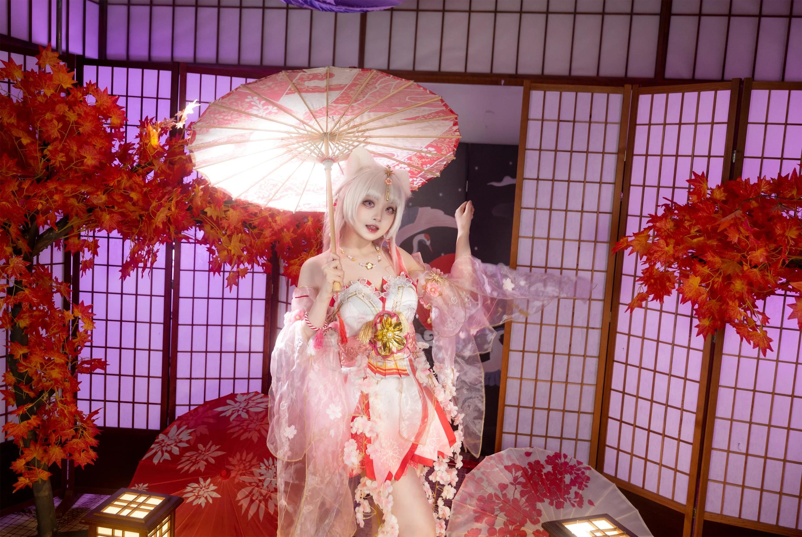 【胡桃樱云天女cos】红枫与纸伞下的阴阳师本小姐 - 第 7 张